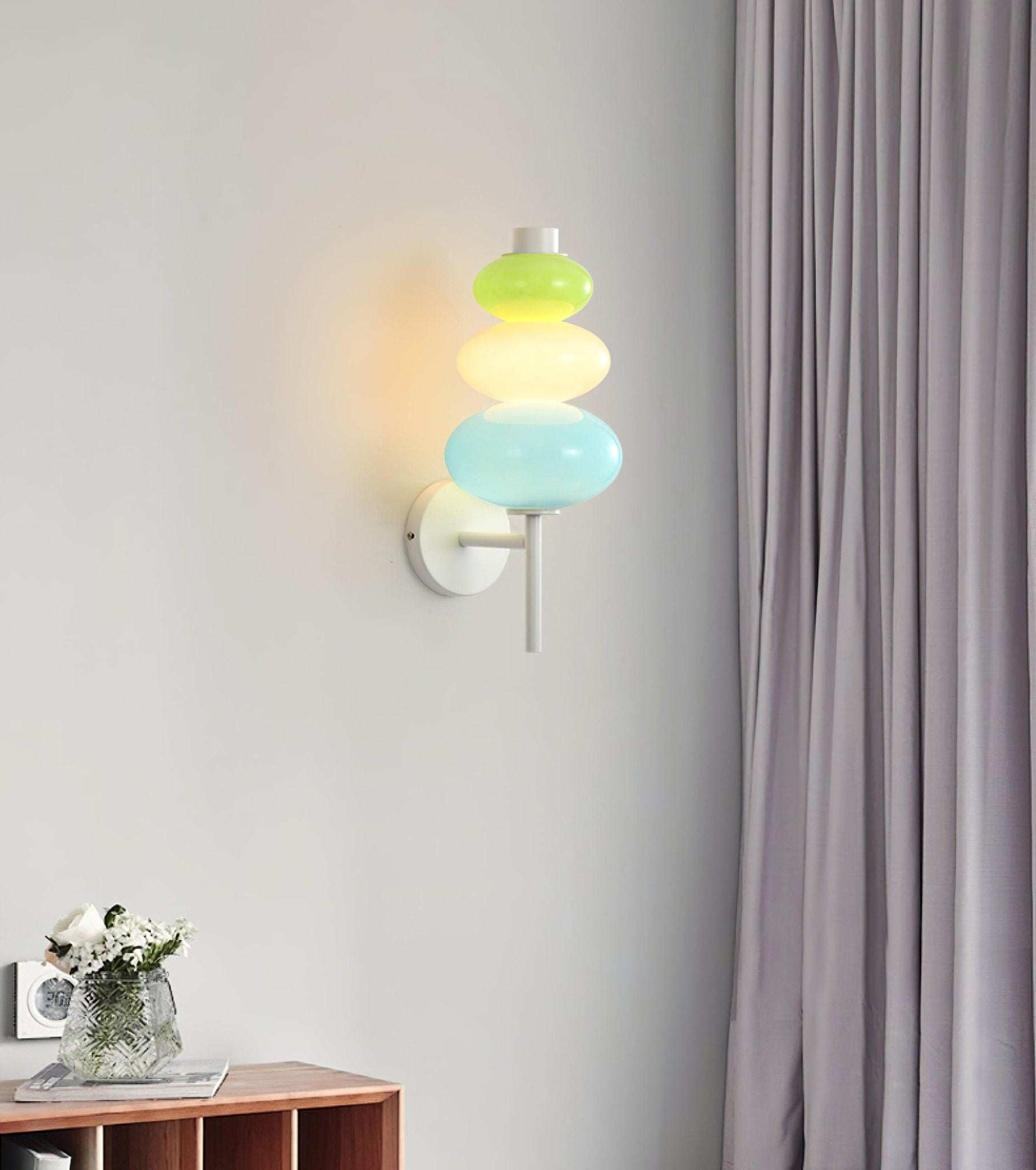 Pebble Modern Glass Wall Lamp-Neutral Decor