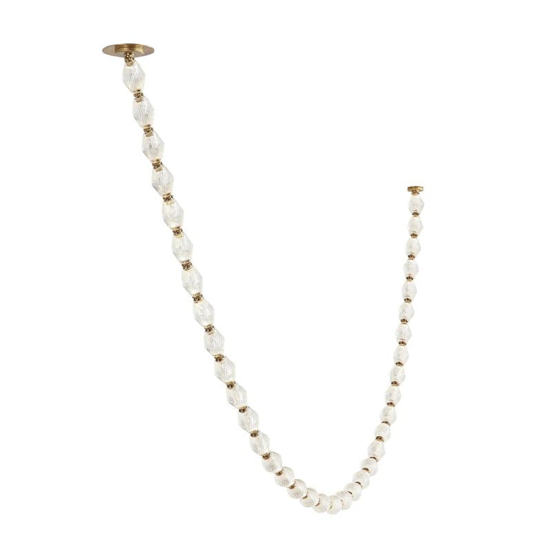 Pearlene Beaded Chandelier-Neutral Decor