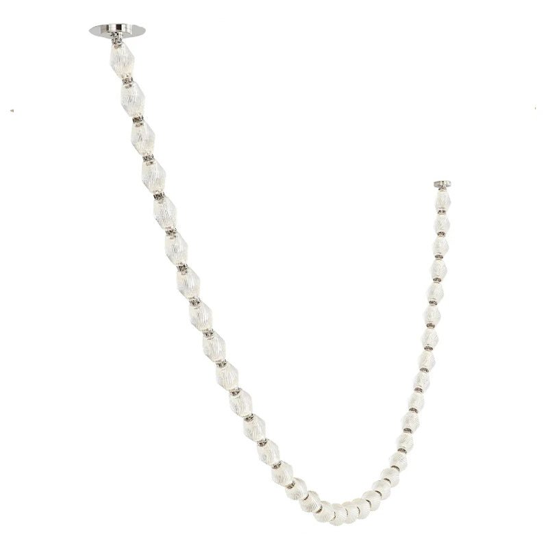 Pearlene Beaded Chandelier-Neutral Decor