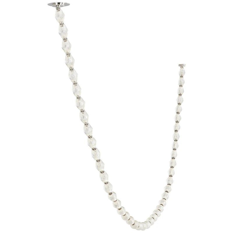 Pearlene Beaded Chandelier-Neutral Decor