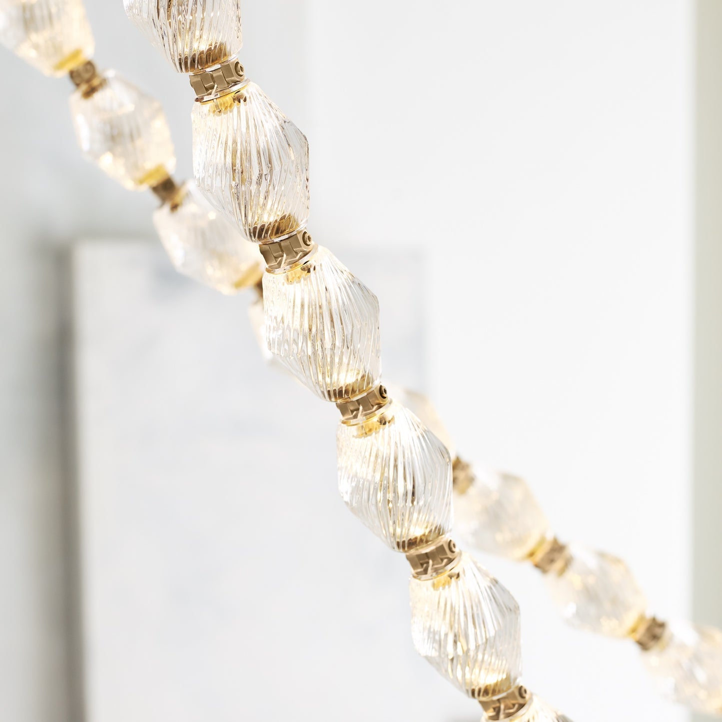 Pearlene Beaded Chandelier-Neutral Decor