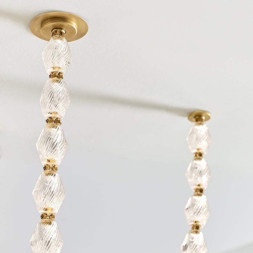 Pearlene Beaded Chandelier-Neutral Decor