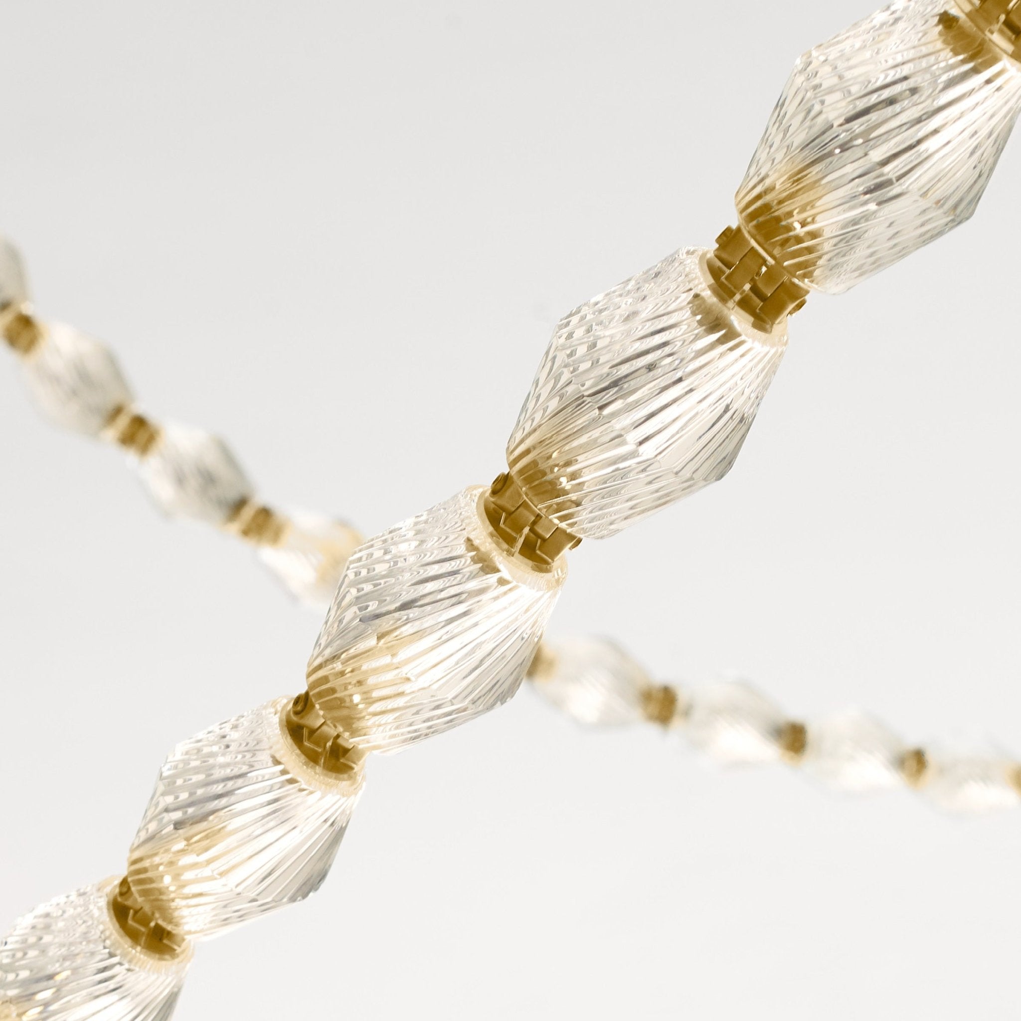 Pearlene Beaded Chandelier-Neutral Decor