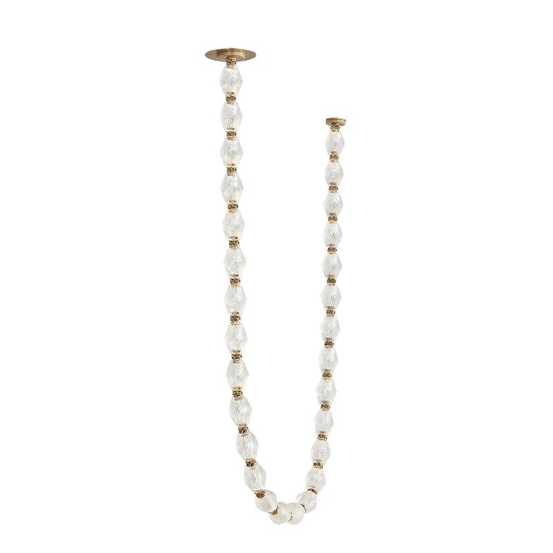 Pearlene Beaded Chandelier-Neutral Decor