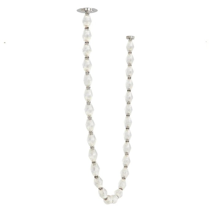 Pearlene Beaded Chandelier-Neutral Decor