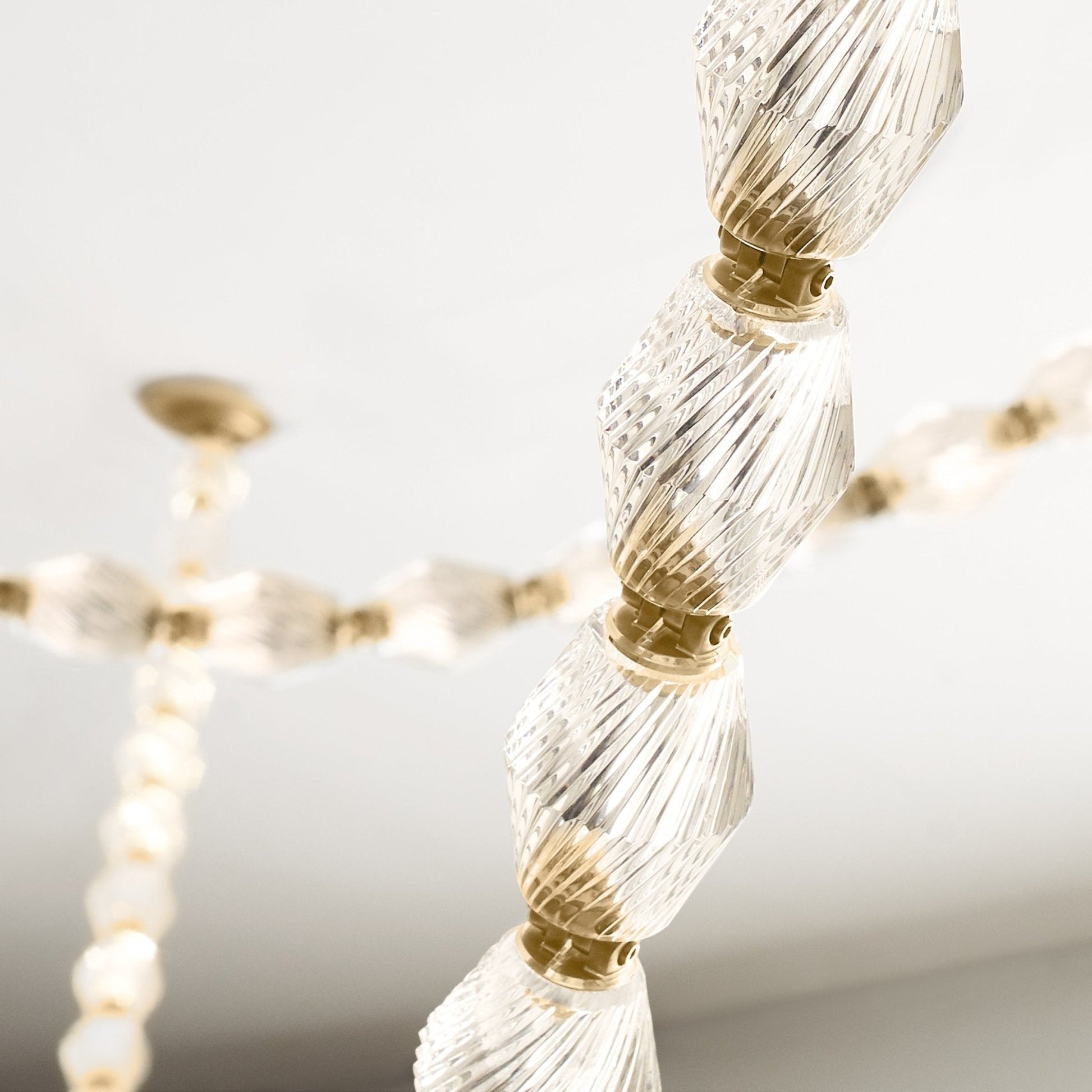 Pearlene Beaded Chandelier-Neutral Decor