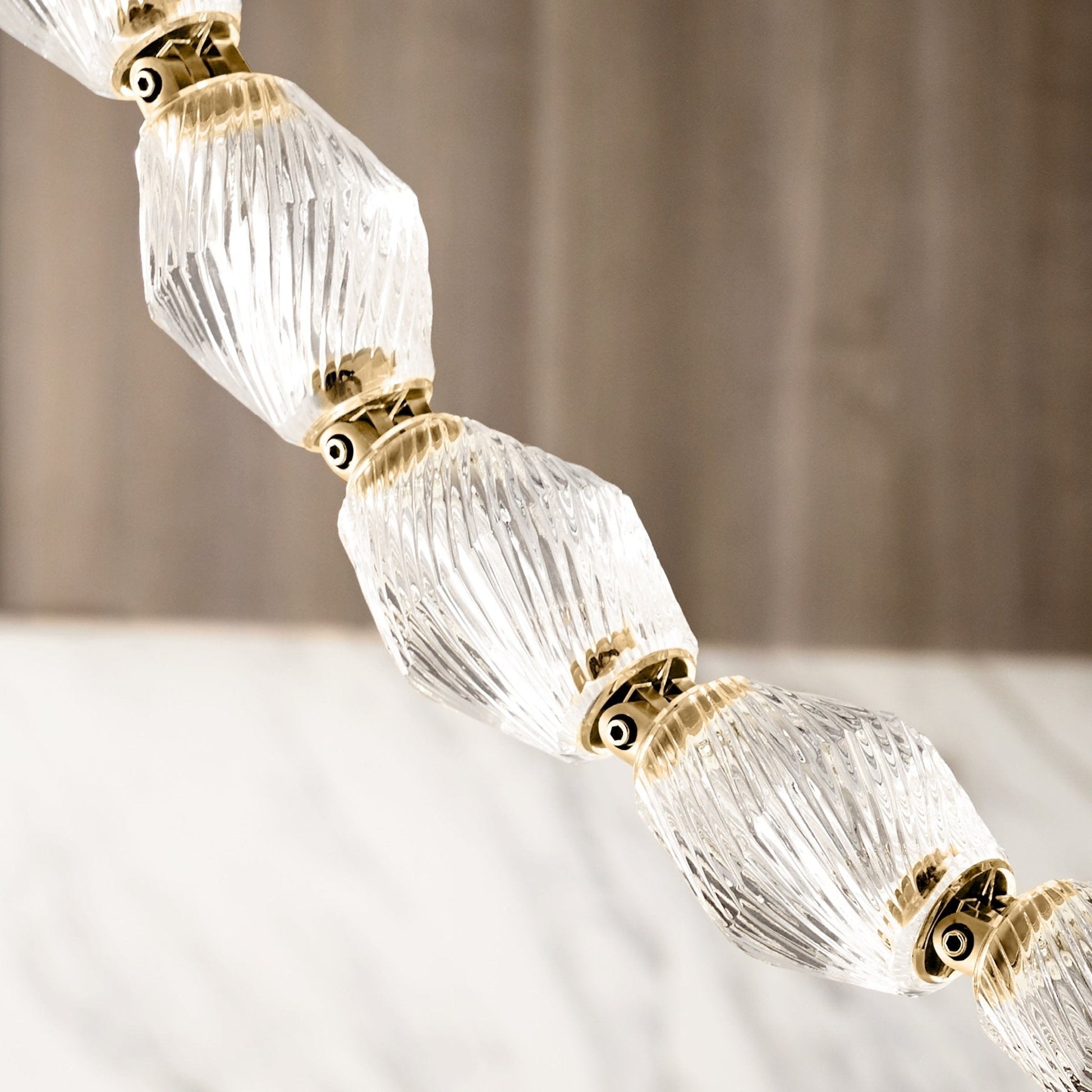 Pearlene Beaded Chandelier-Neutral Decor