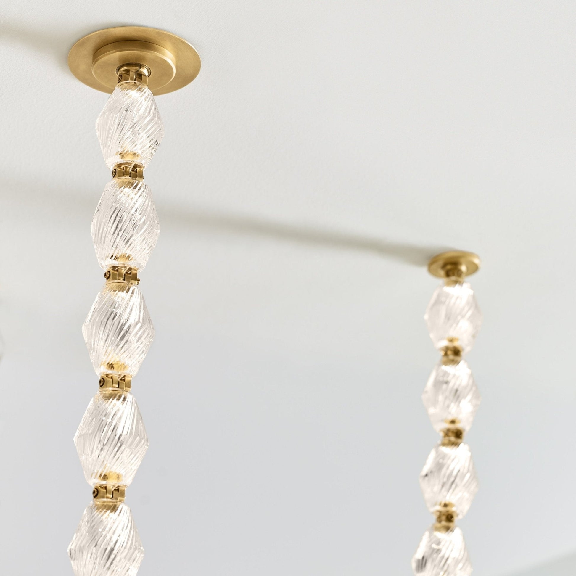 Pearlene Beaded Chandelier-Neutral Decor