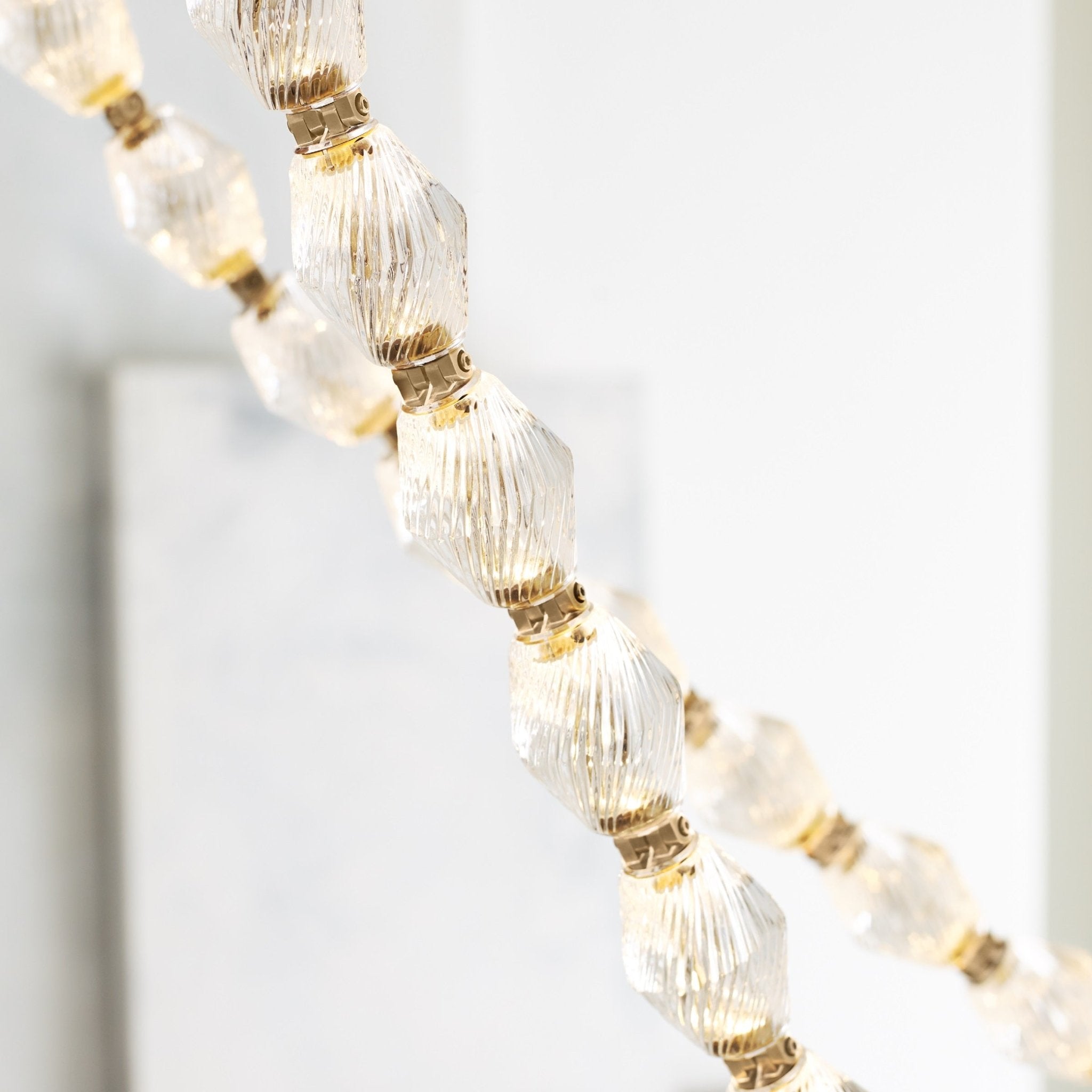 Pearlene Beaded Chandelier-Neutral Decor