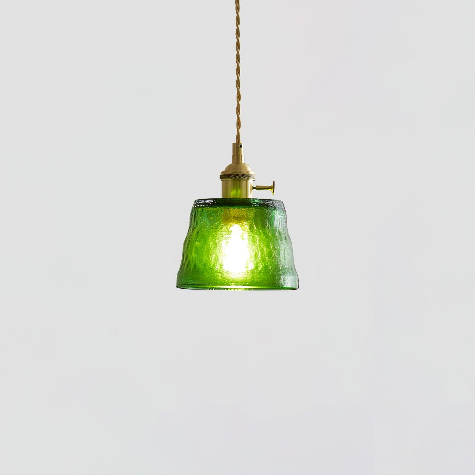 Lustra Pendant Lamp Copper Glass for Dining-Neutral Decor