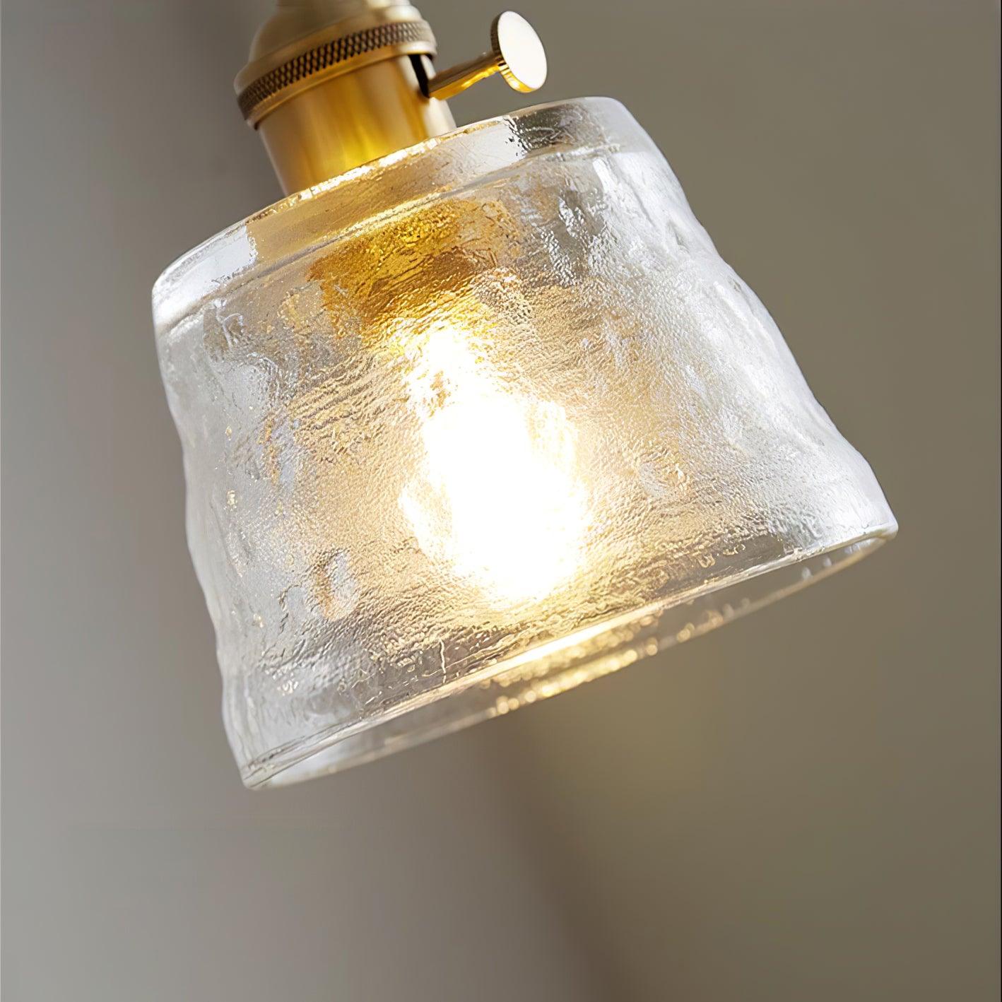 Lustra Pendant Lamp Copper Glass for Dining-Neutral Decor