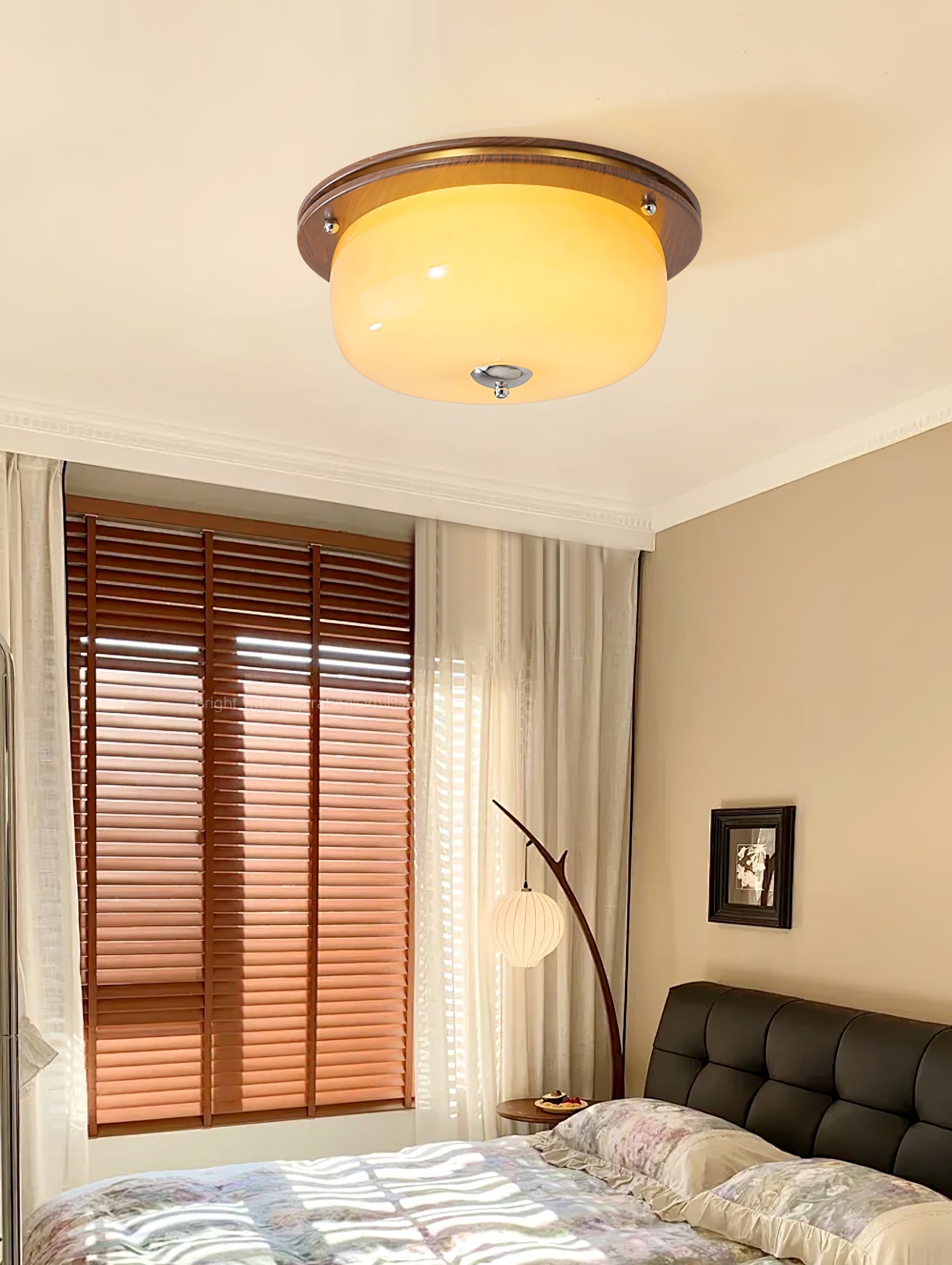Vetheel Premium Nordic Art Dome Glass Ceiling Light-Neutral Decor