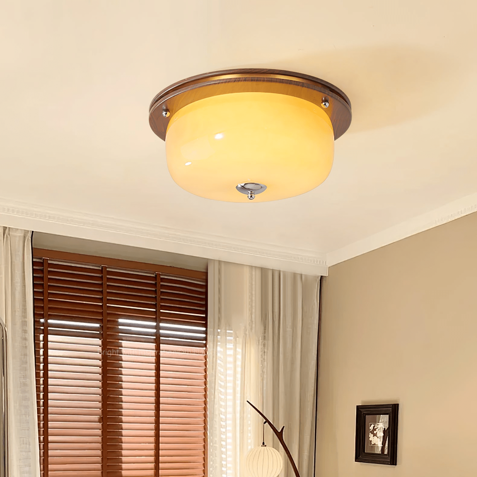 Vetheel Premium Nordic Art Dome Glass Ceiling Light-Neutral Decor
