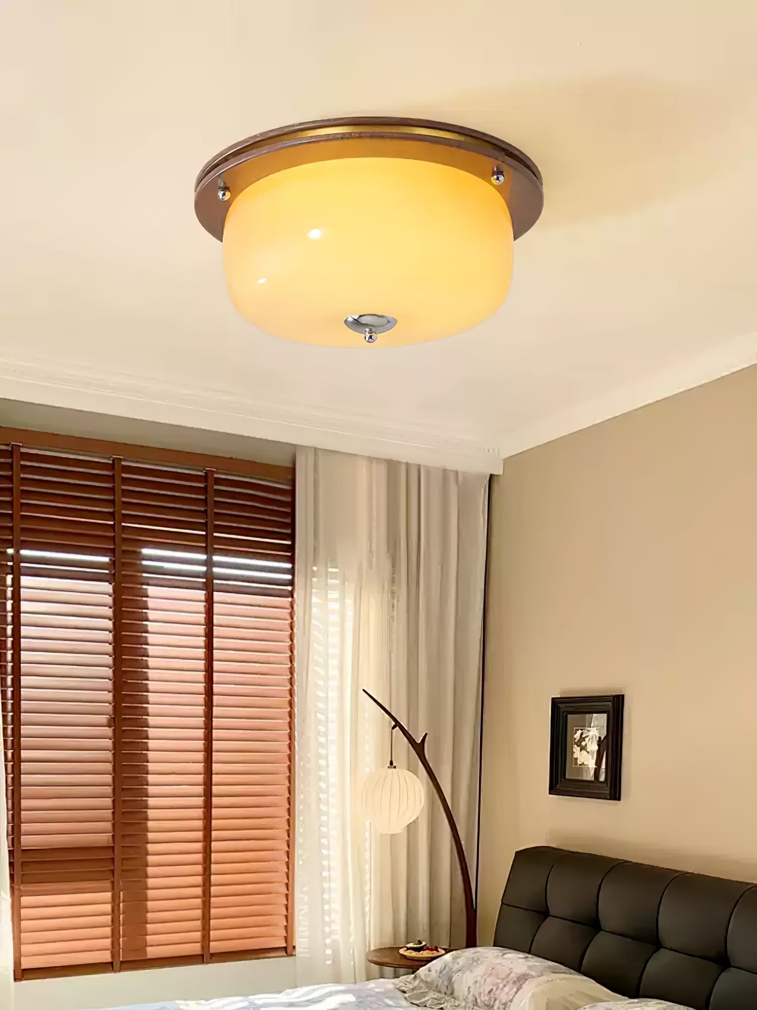 Vetheel Premium Nordic Art Dome Glass Ceiling Light-Neutral Decor