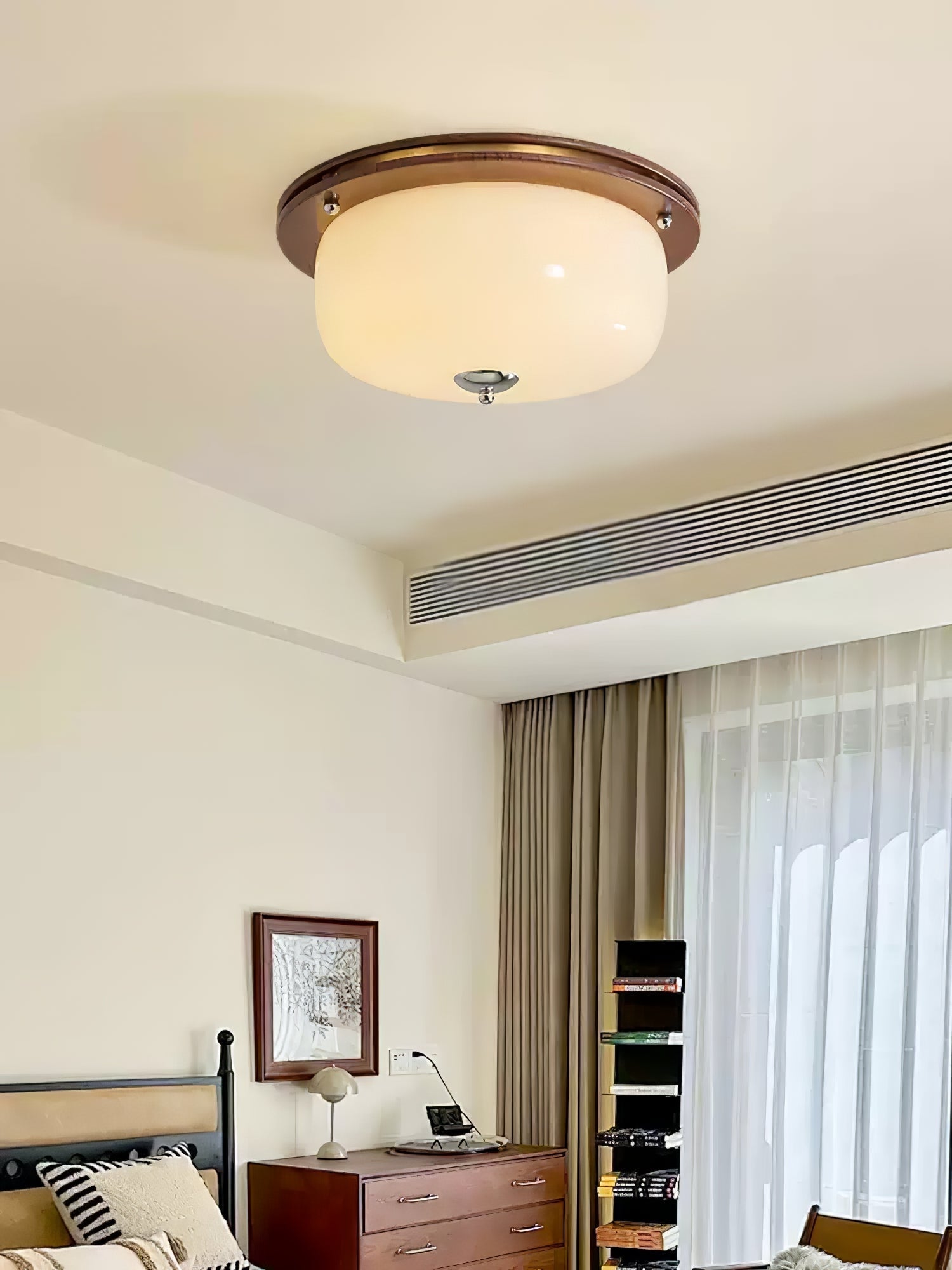 Vetheel Premium Nordic Art Dome Glass Ceiling Light-Neutral Decor