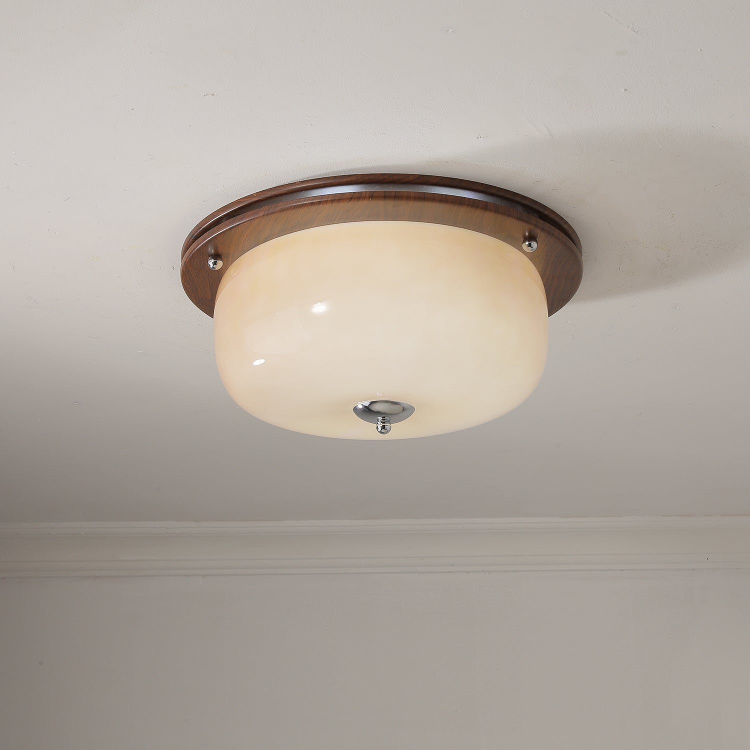 Vetheel Premium Nordic Art Dome Glass Ceiling Light-Neutral Decor