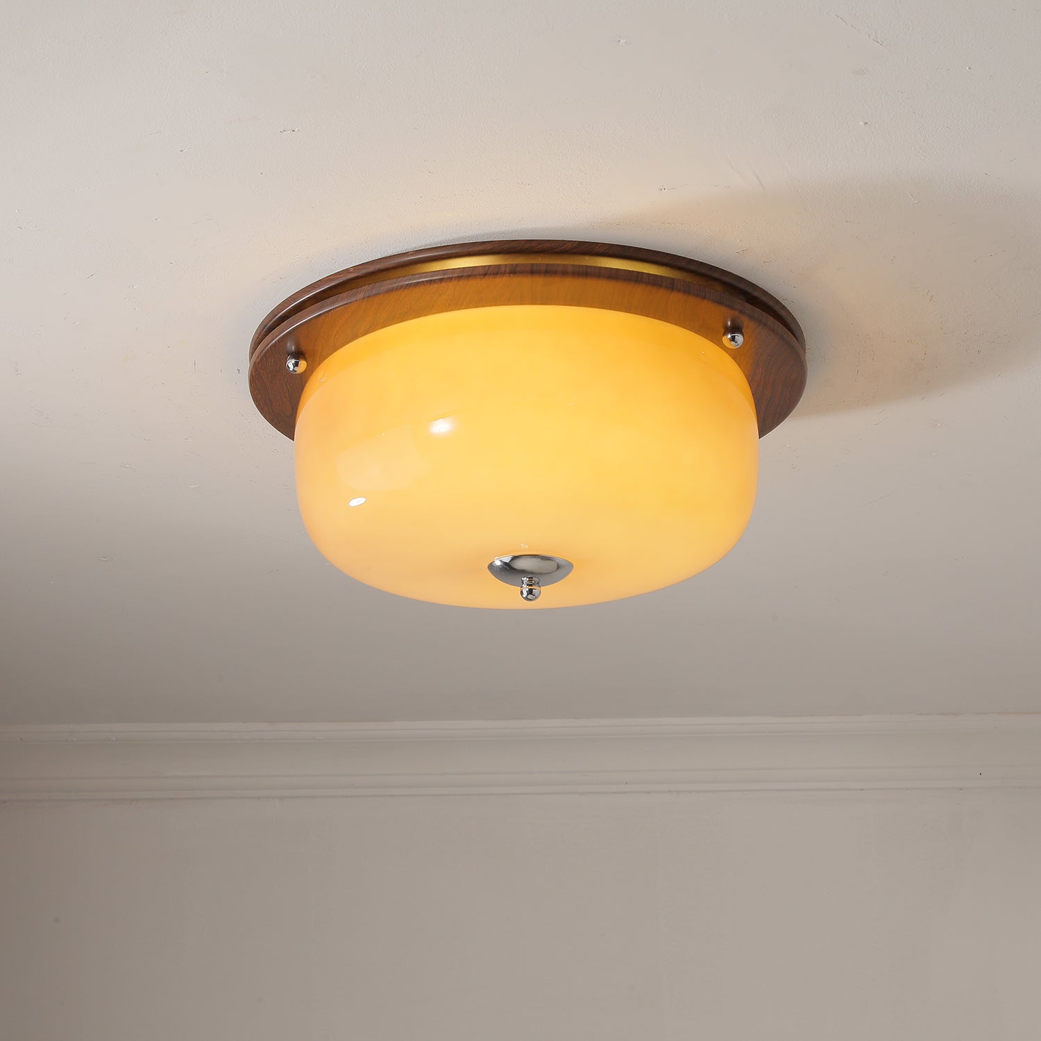 Vetheel Premium Nordic Art Dome Glass Ceiling Light-Neutral Decor
