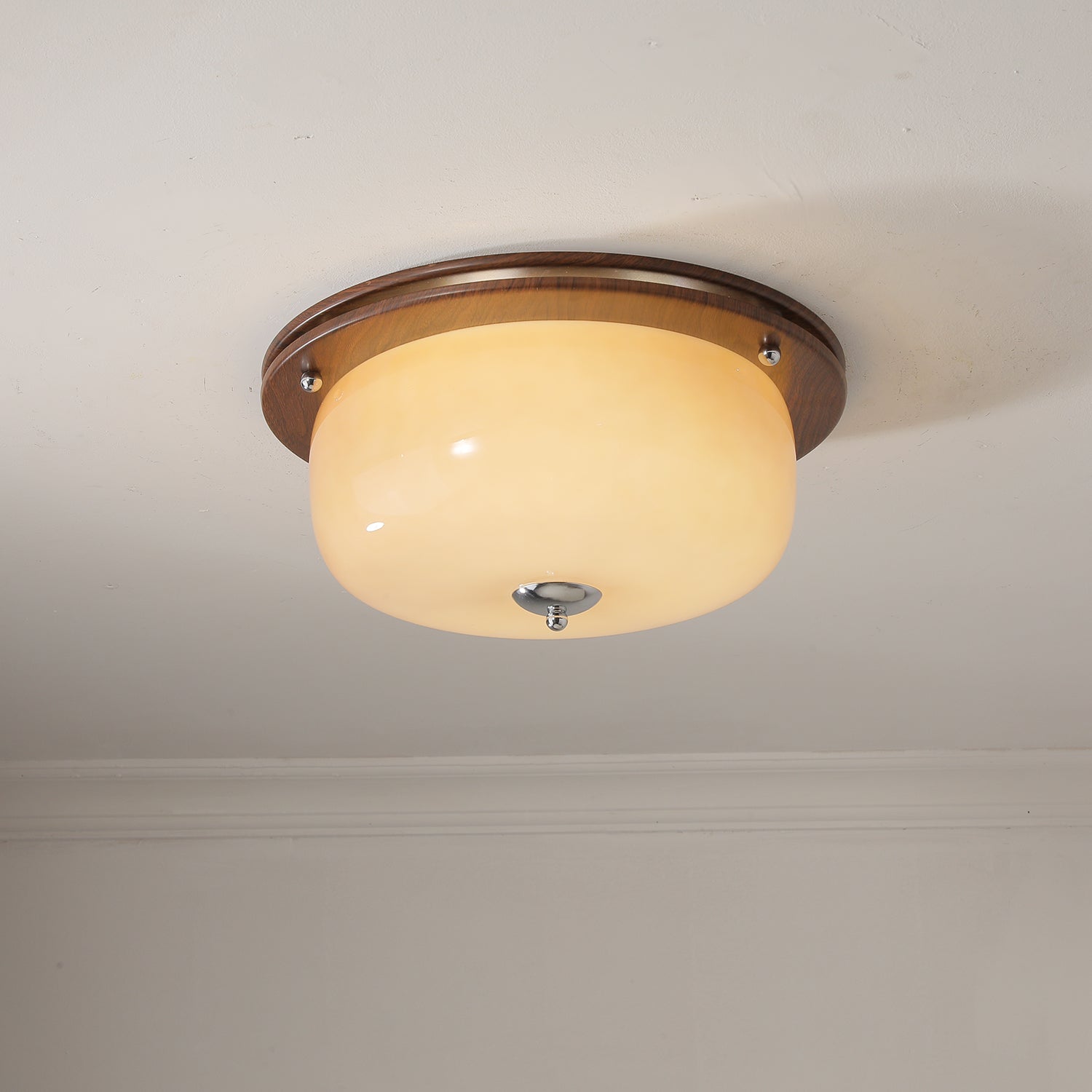 Vetheel Premium Nordic Art Dome Glass Ceiling Light-Neutral Decor