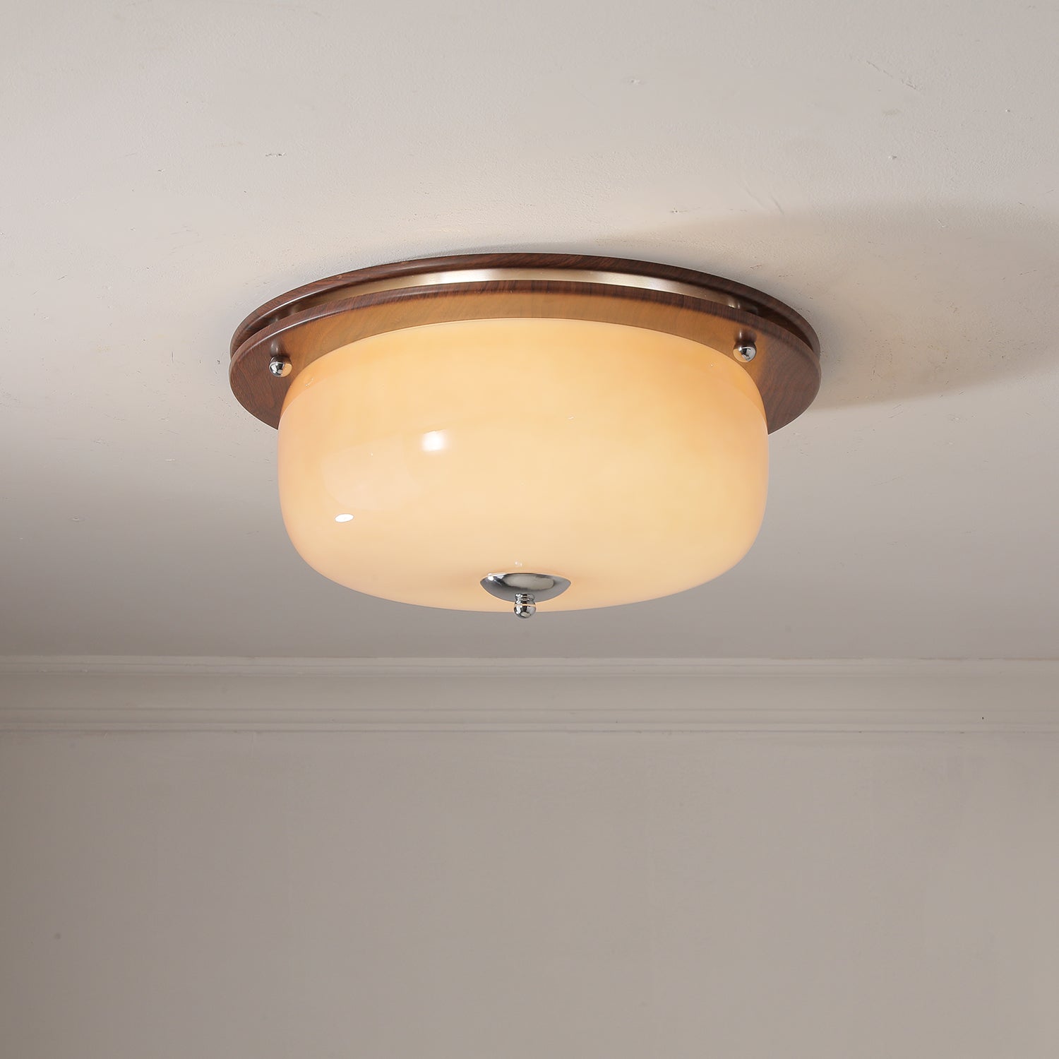 Vetheel Premium Nordic Art Dome Glass Ceiling Light-Neutral Decor