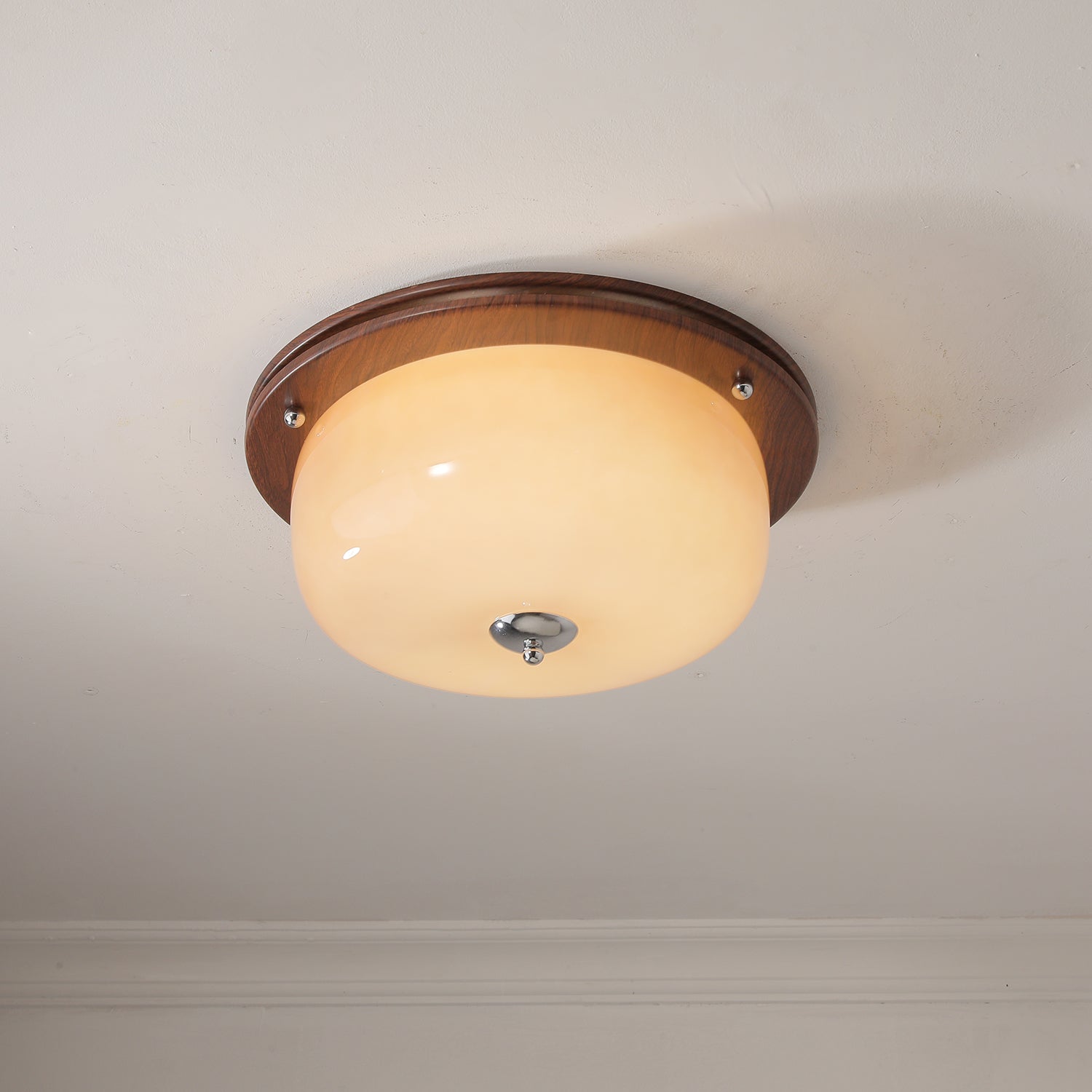 Vetheel Premium Nordic Art Dome Glass Ceiling Light-Neutral Decor