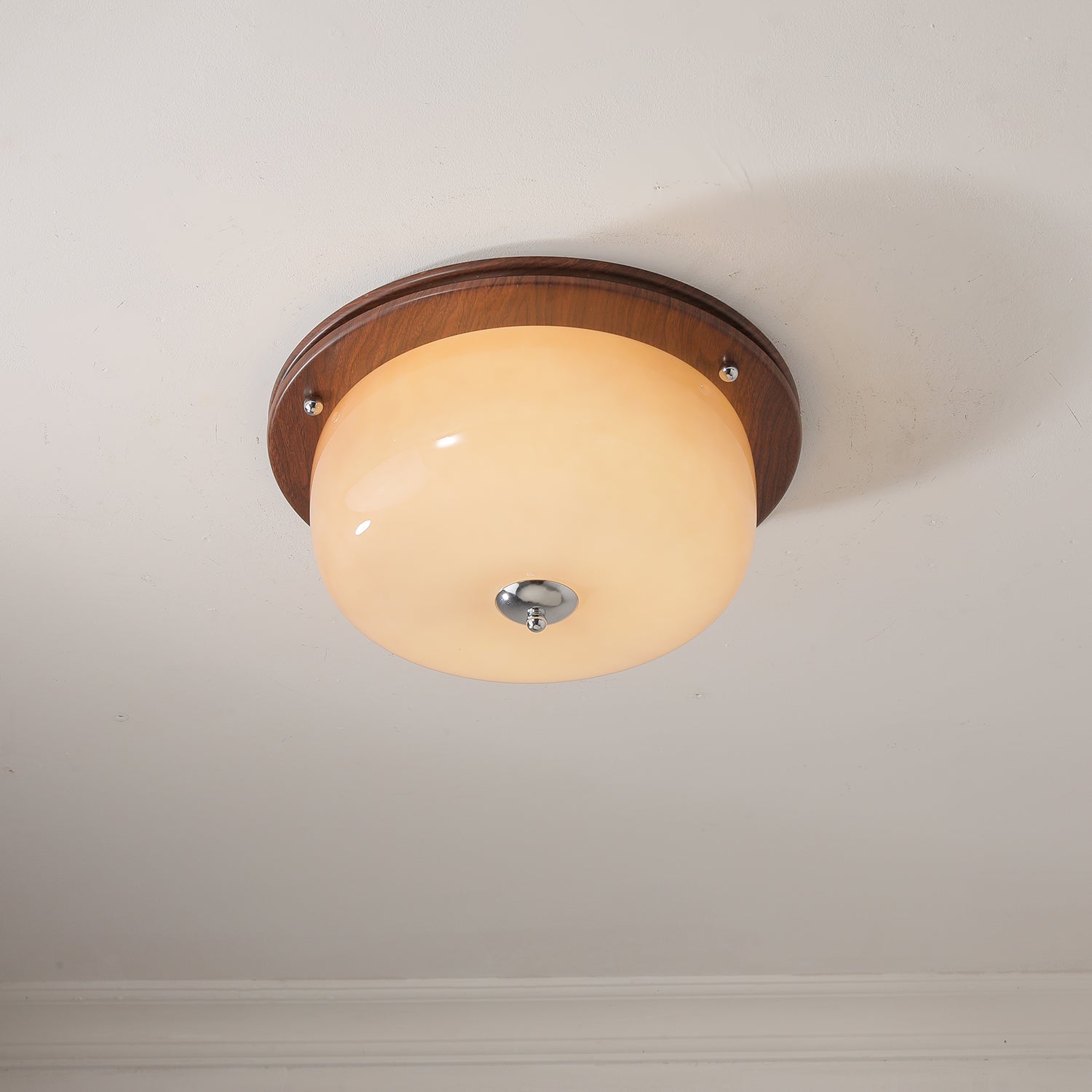 Vetheel Premium Nordic Art Dome Glass Ceiling Light-Neutral Decor