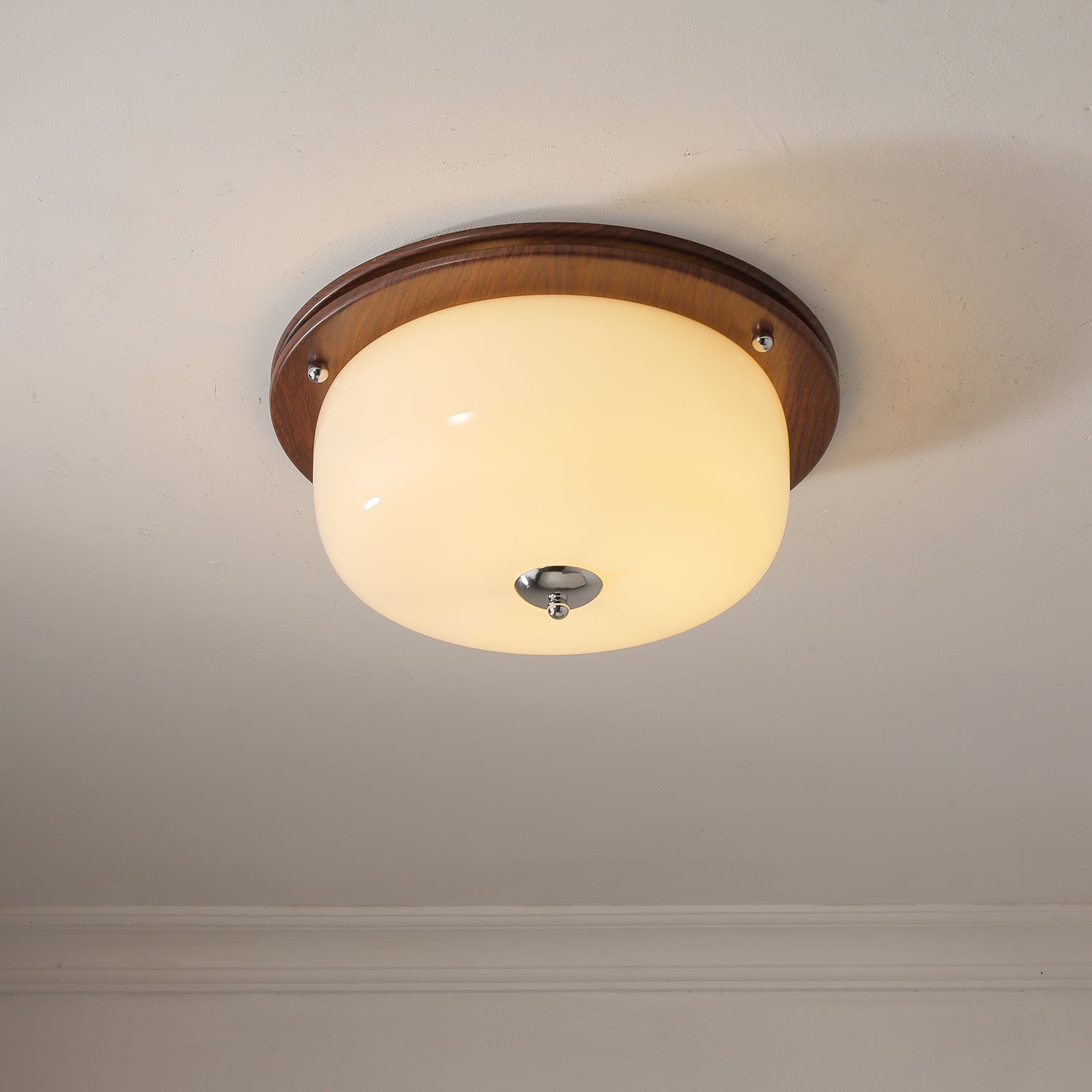 Vetheel Premium Nordic Art Dome Glass Ceiling Light-Neutral Decor