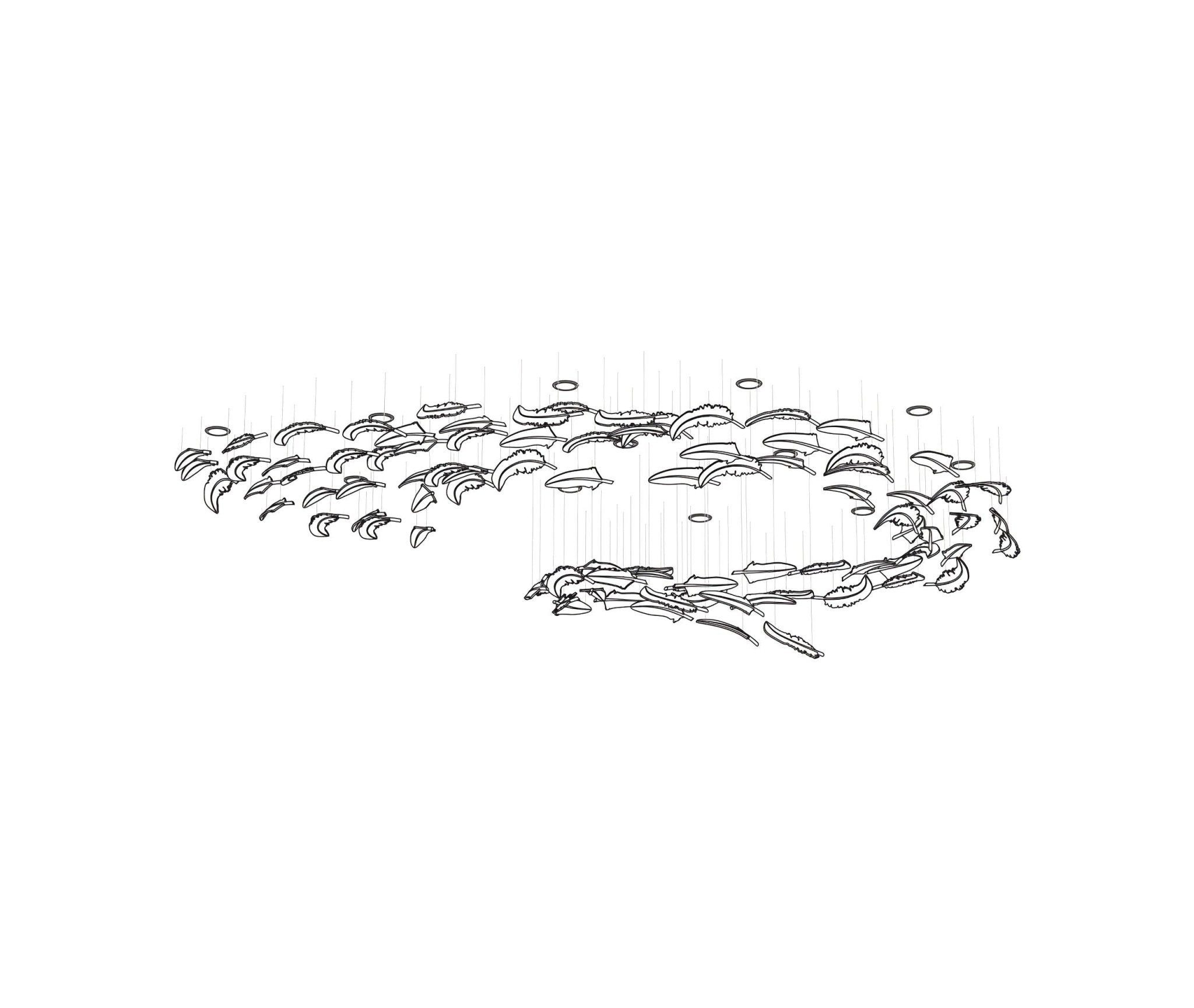 Aetherial Glass Leaf Chandelier-Neutral Decor