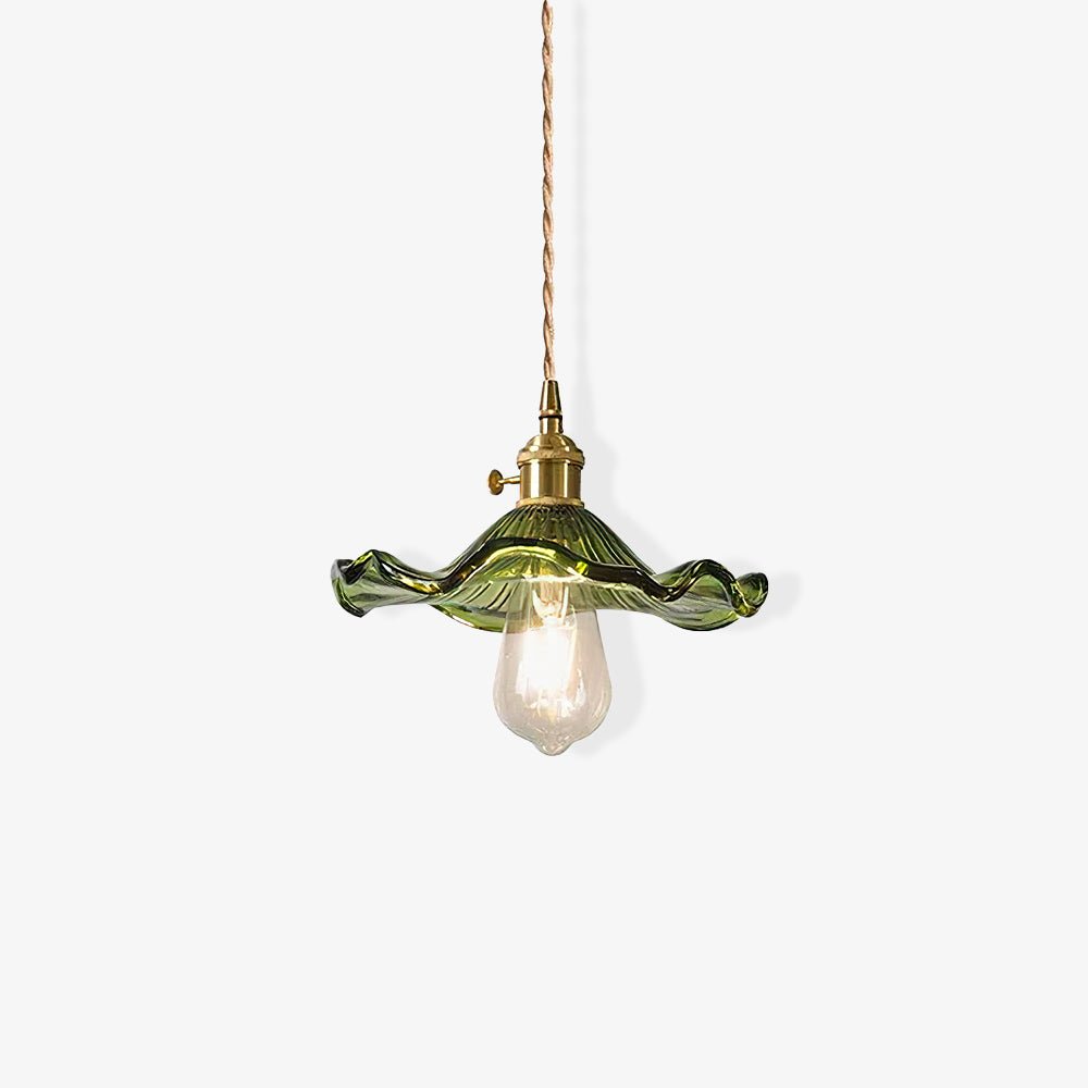 Umi Brass & Glass Vintage Pendant Light-Neutral Decor
