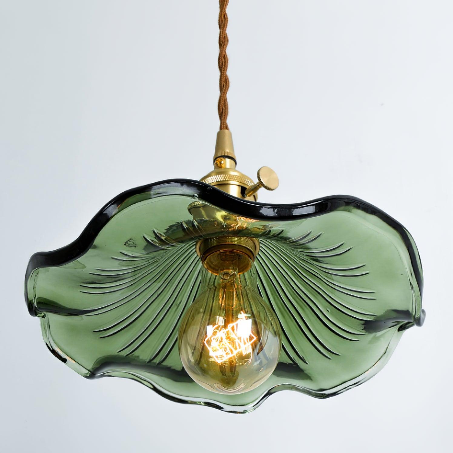 Umi Brass & Glass Vintage Pendant Light-Neutral Decor