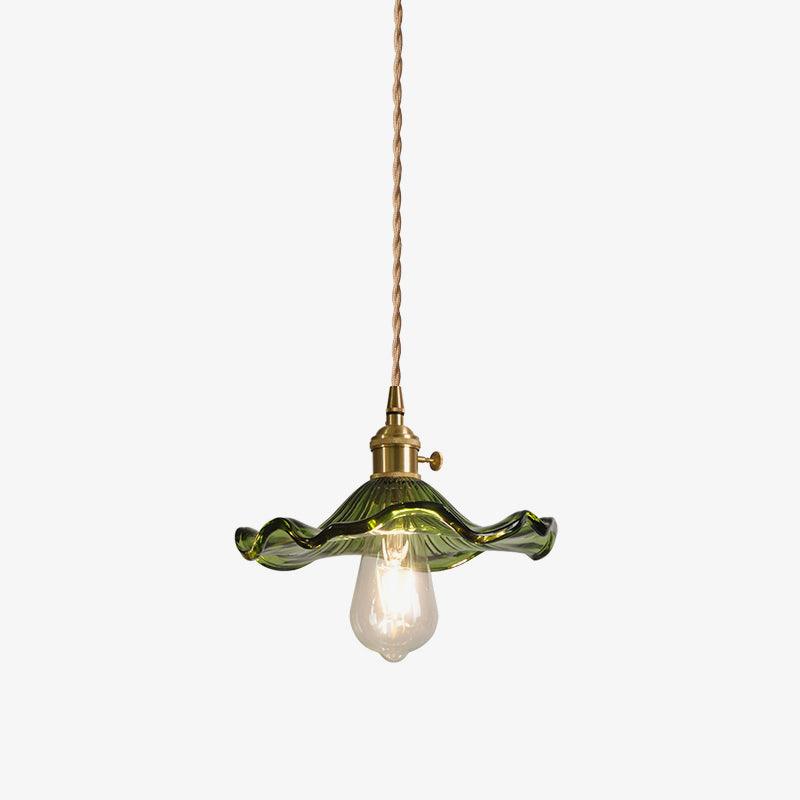 Umi Brass & Glass Vintage Pendant Light-Neutral Decor