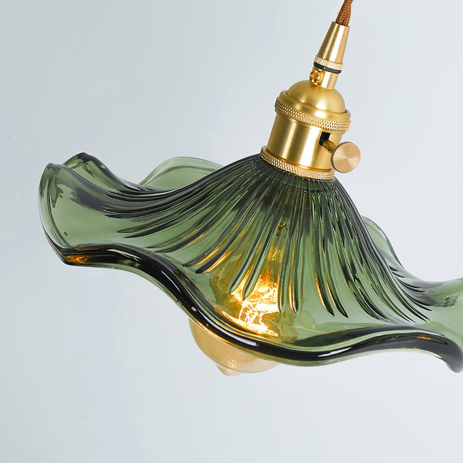 Umi Brass & Glass Vintage Pendant Light-Neutral Decor