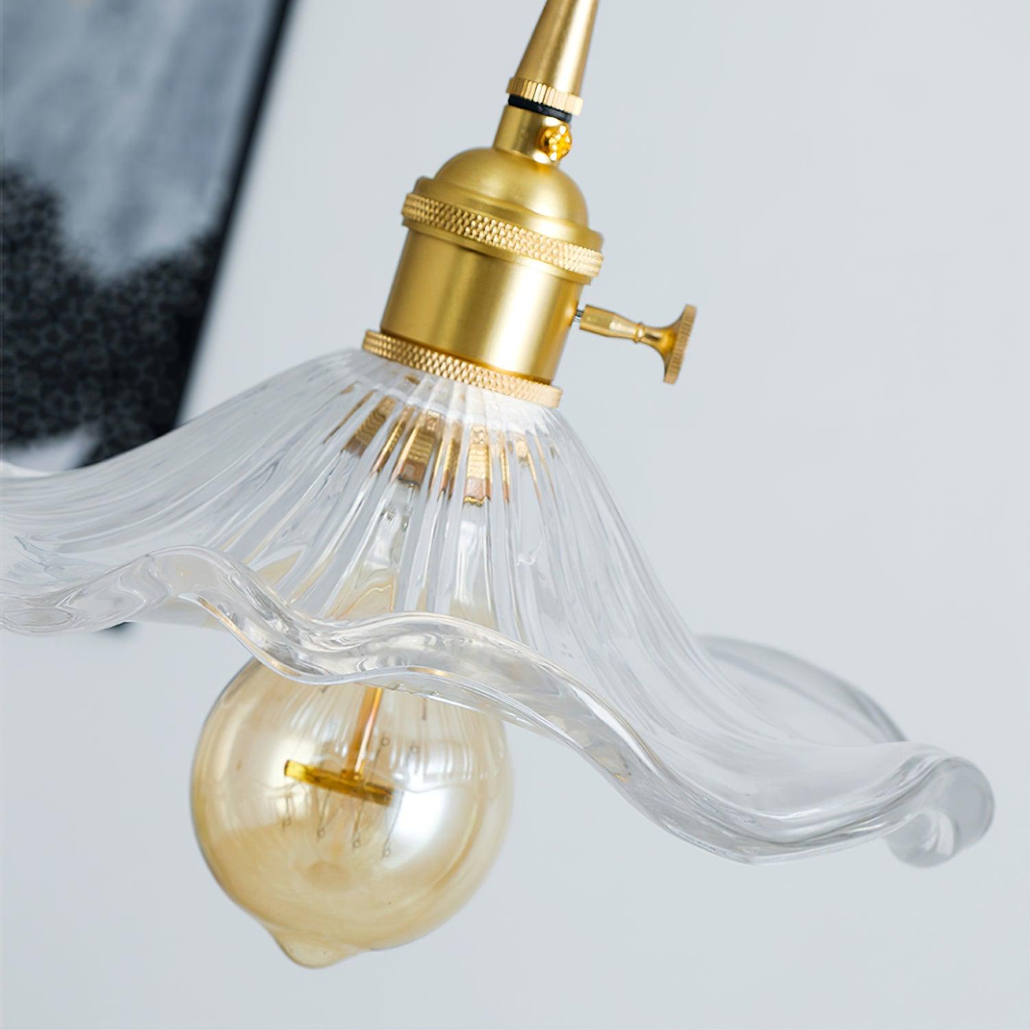 Umi Brass & Glass Vintage Pendant Light-Neutral Decor
