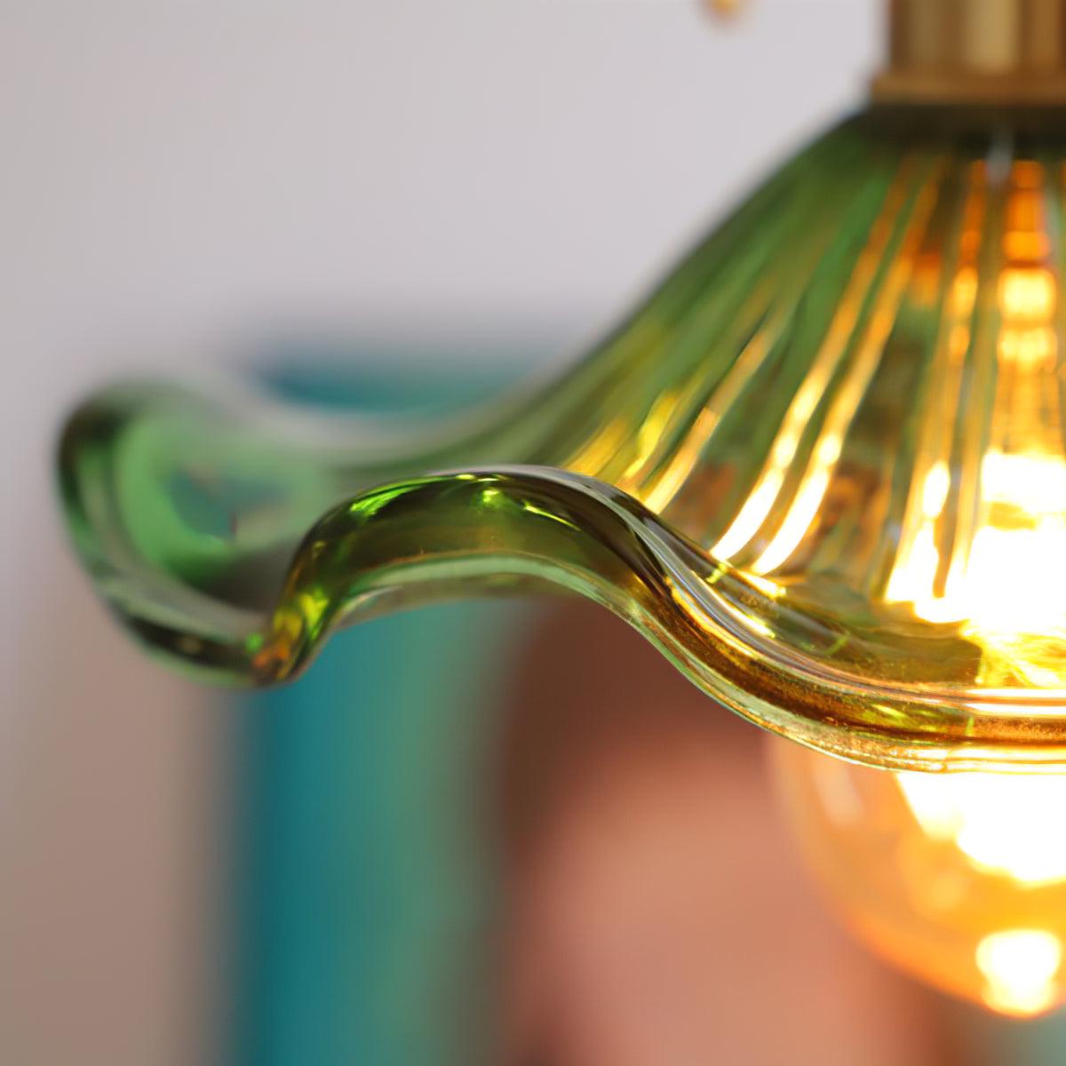 Daphne Modern Glass Flower Pendant Light-Neutral Decor