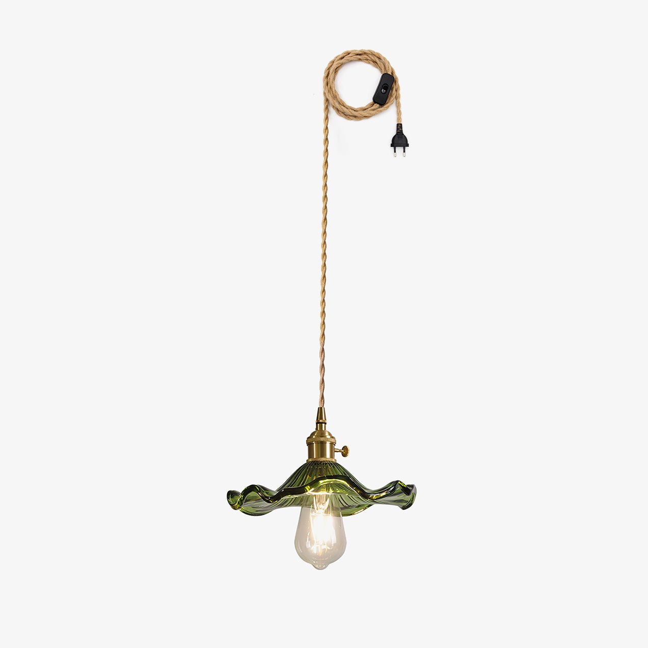 Daphne Modern Glass Flower Pendant Light-Neutral Decor