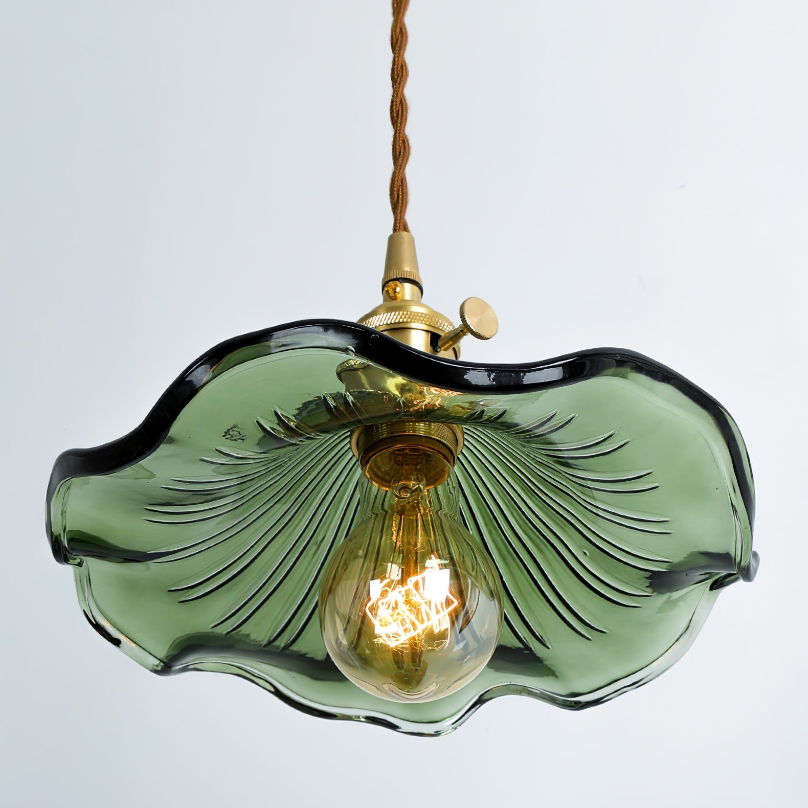 Daphne Modern Glass Flower Pendant Light-Neutral Decor