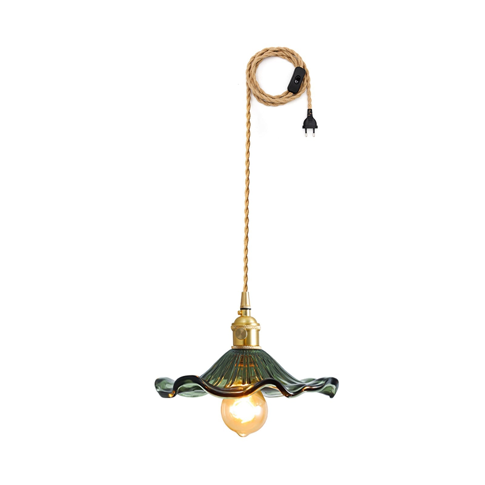 Daphne Modern Glass Flower Pendant Light-Neutral Decor