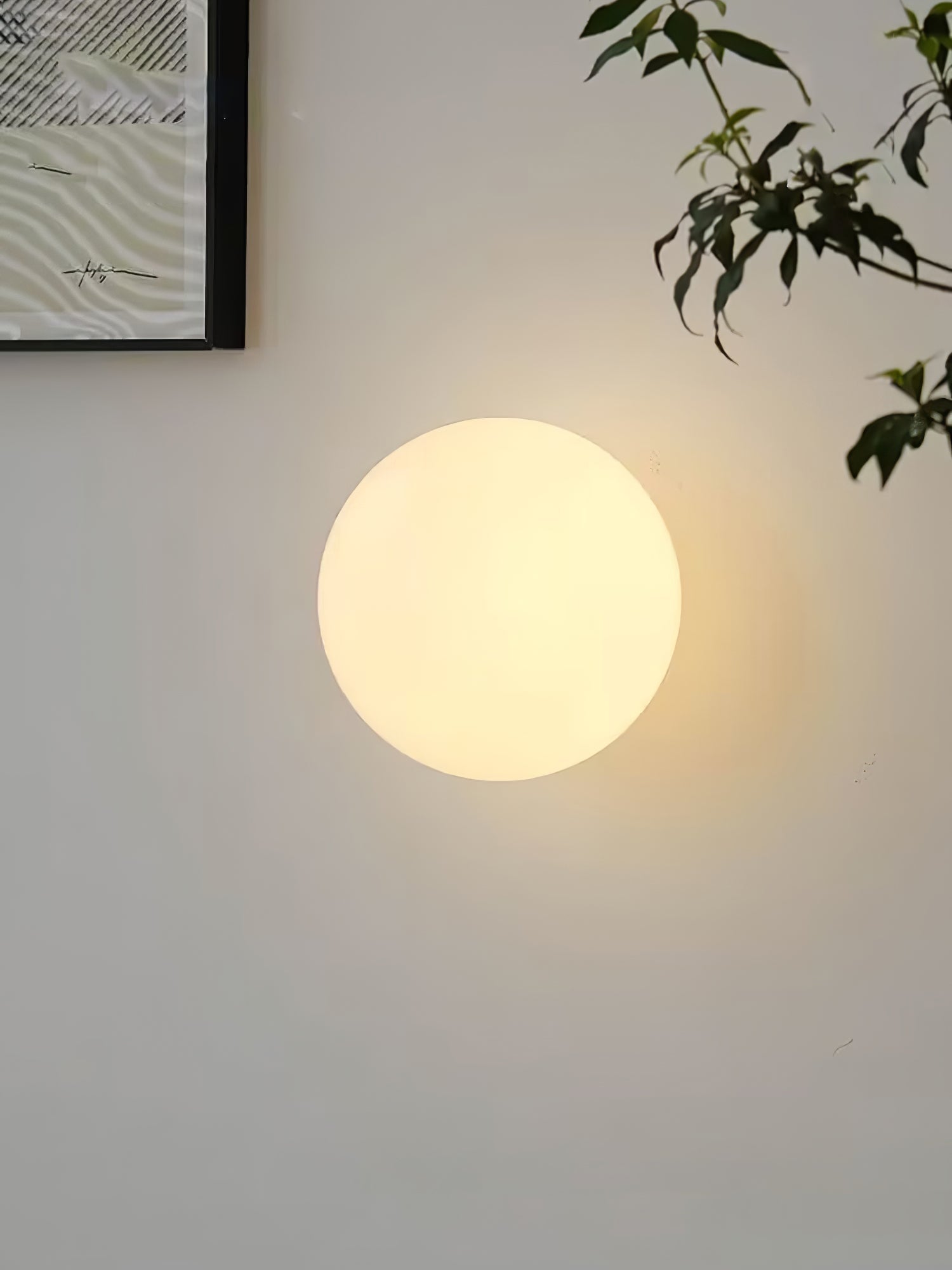 Aveno Modern Minimalist Mini Orb Glass Wall Lamp-Neutral Decor