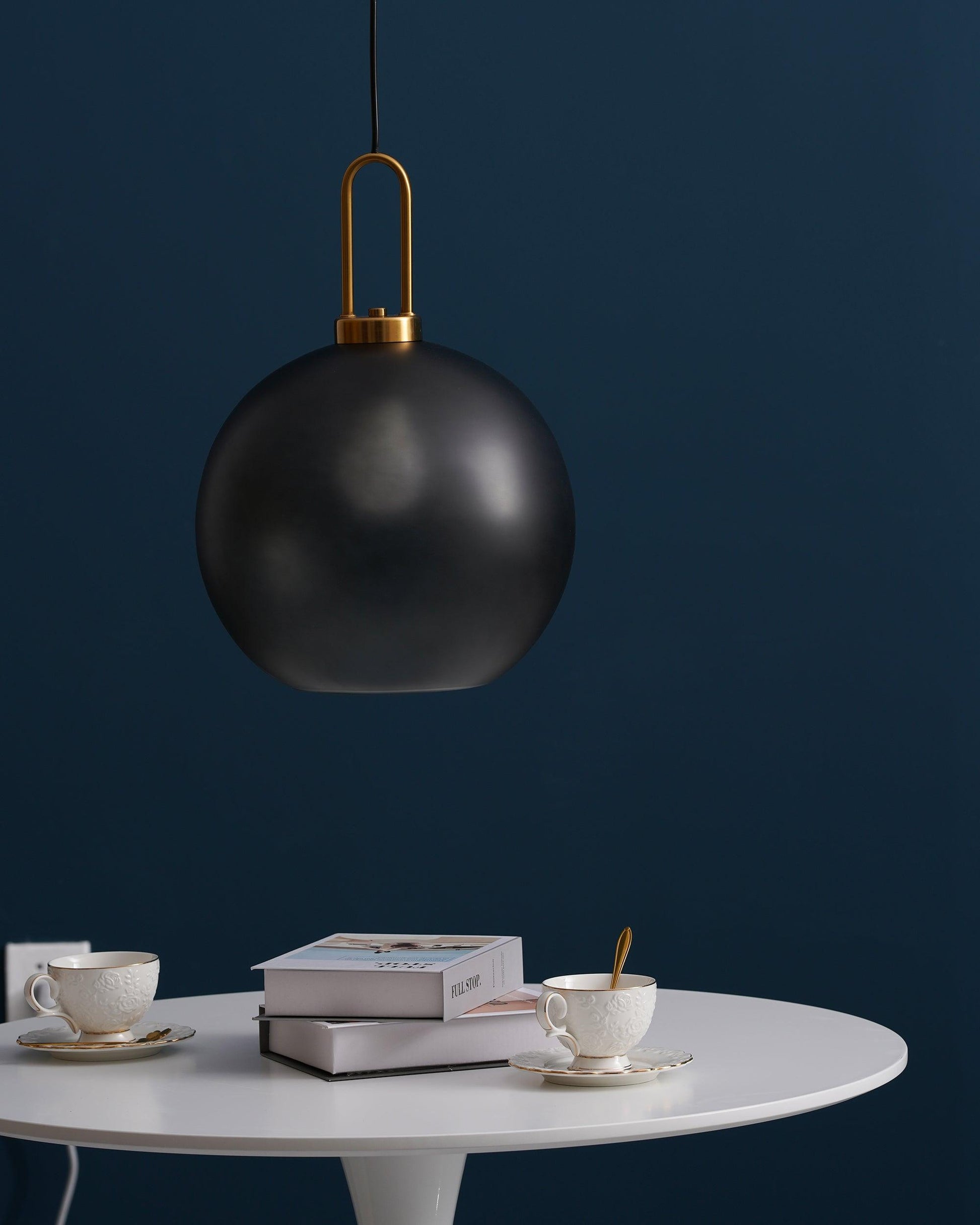 Sevelo Pendant Lamp Frosted Glass Swag Adjustable-Neutral Decor