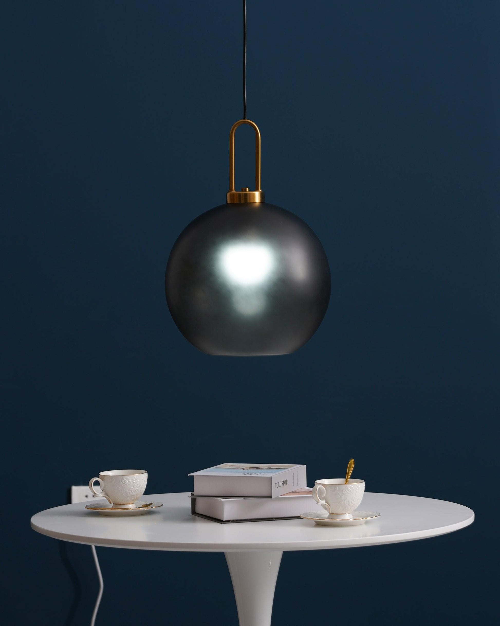 Sevelo Pendant Lamp Frosted Glass Swag Adjustable-Neutral Decor