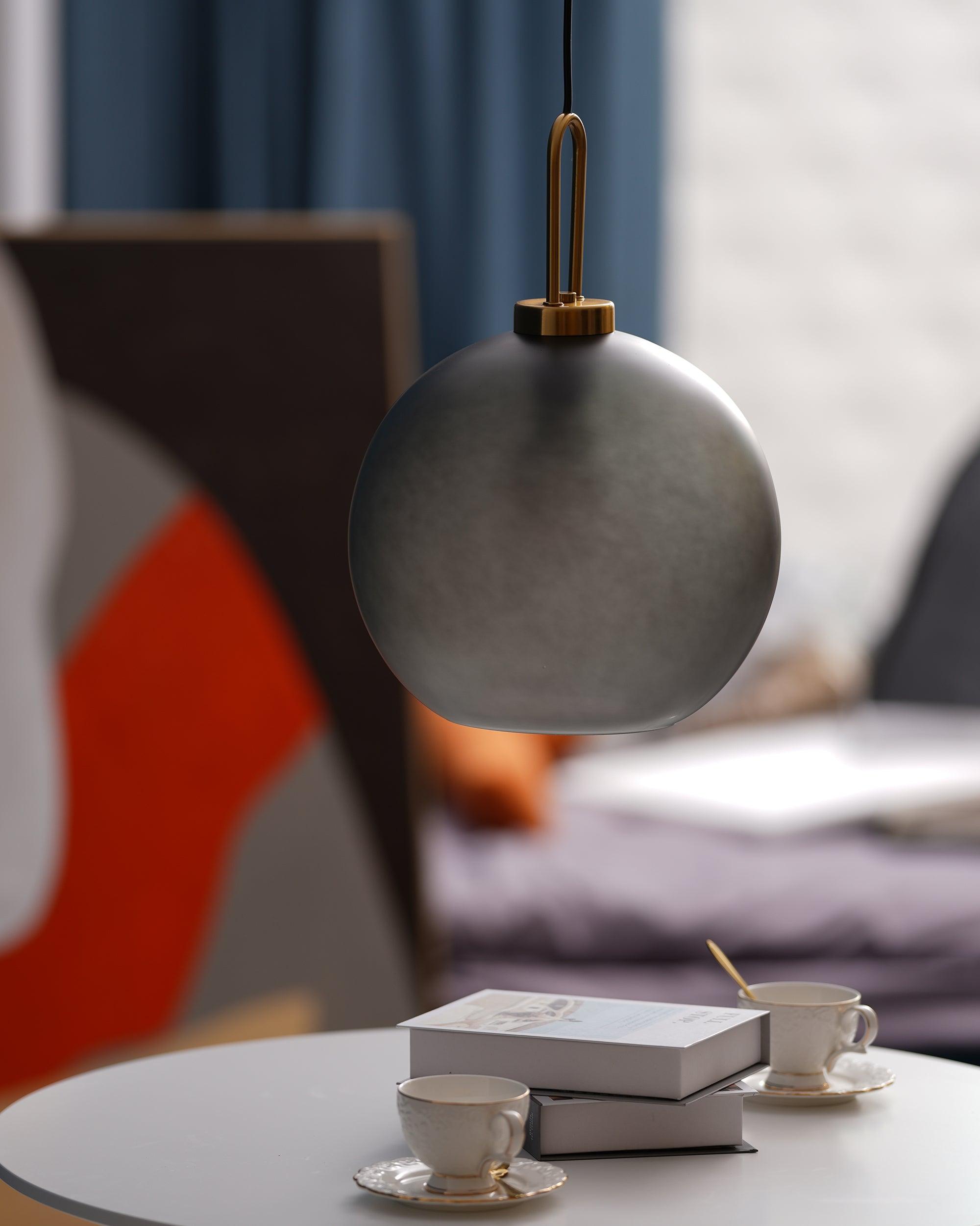 Lustra Pendant Lamp Pendulum Glass-Neutral Decor