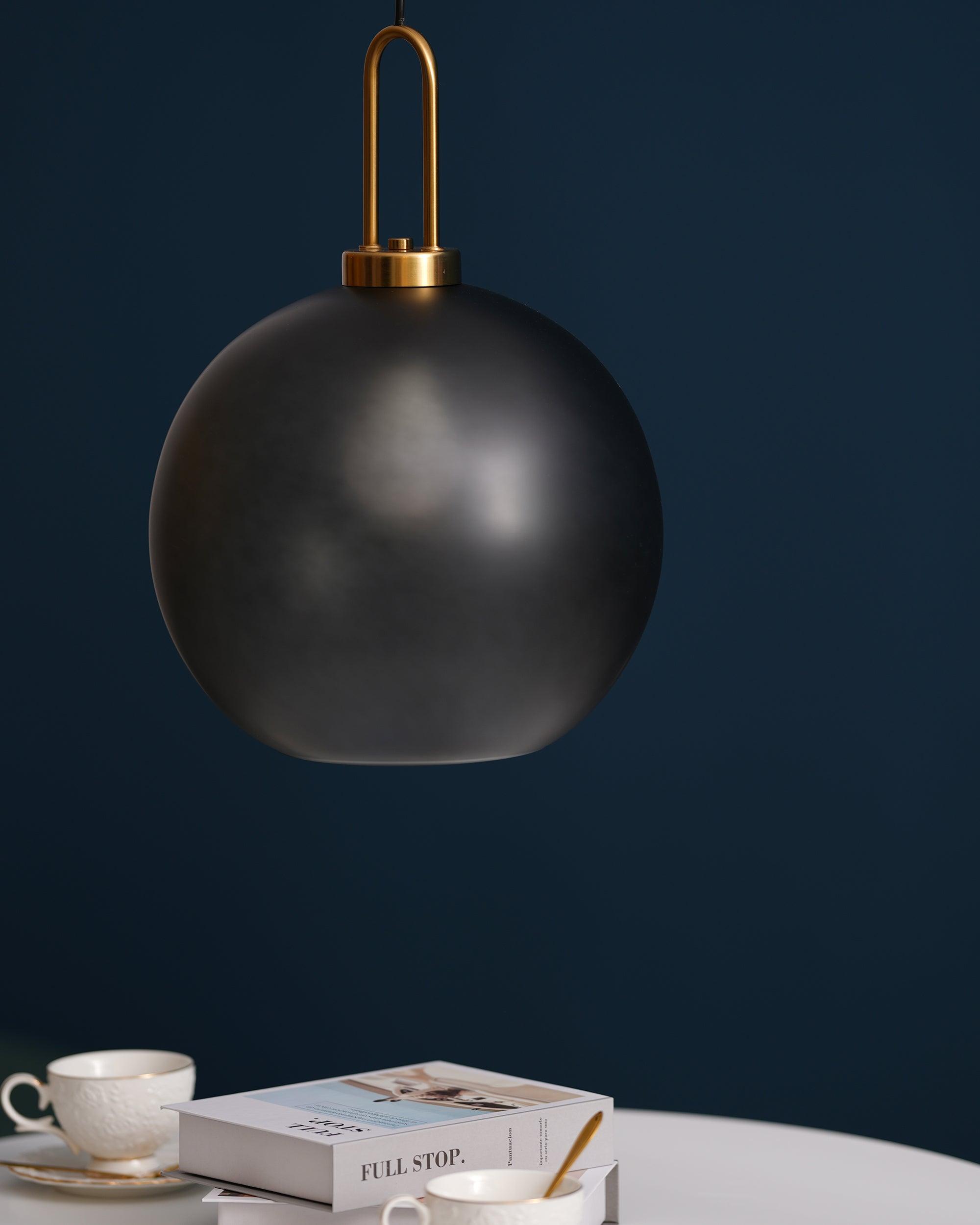 Sevelo Pendant Lamp Frosted Glass Swag Adjustable-Neutral Decor