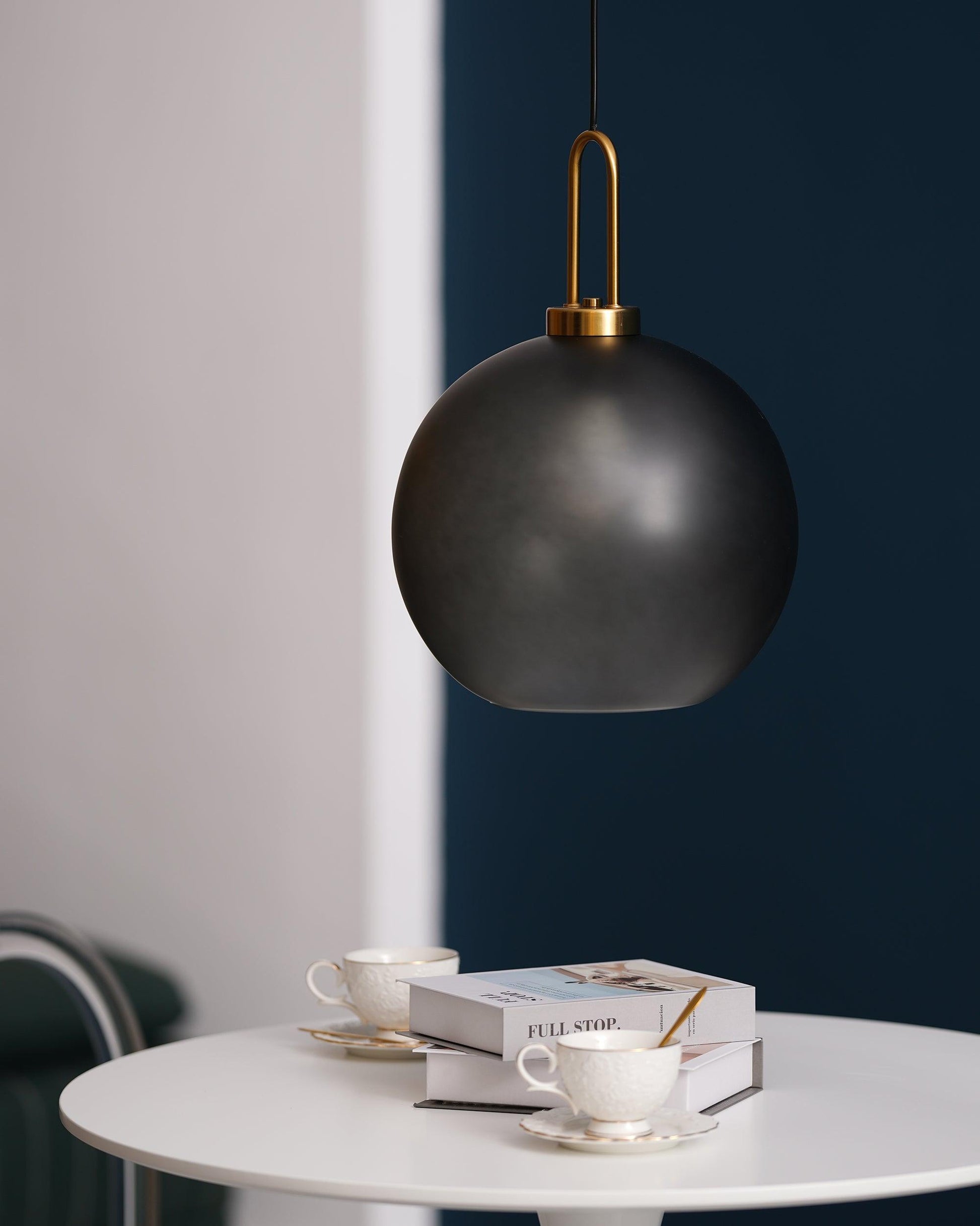 Sevelo Pendant Lamp Frosted Glass Swag Adjustable-Neutral Decor