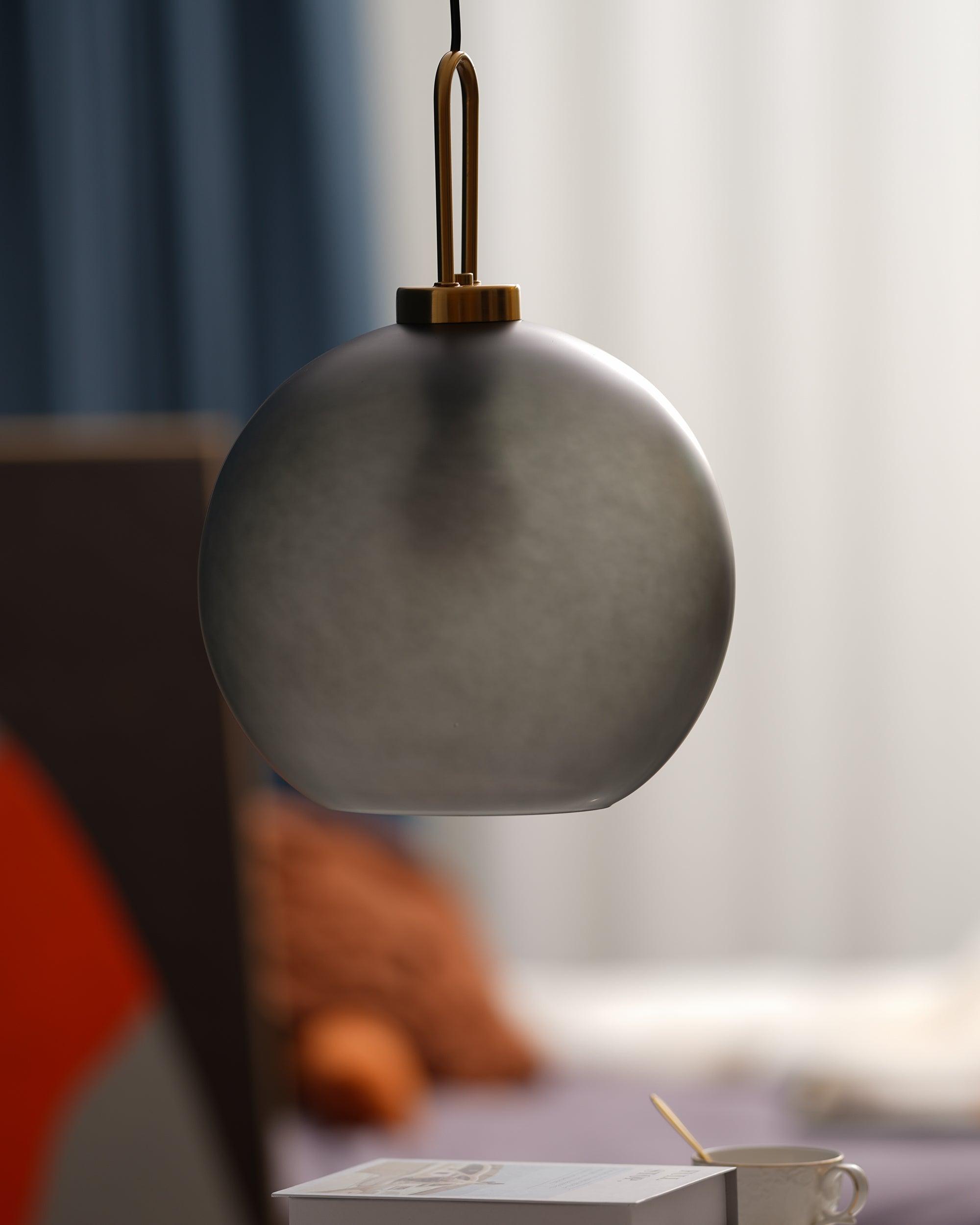 Lustra Pendant Lamp Pendulum Glass-Neutral Decor