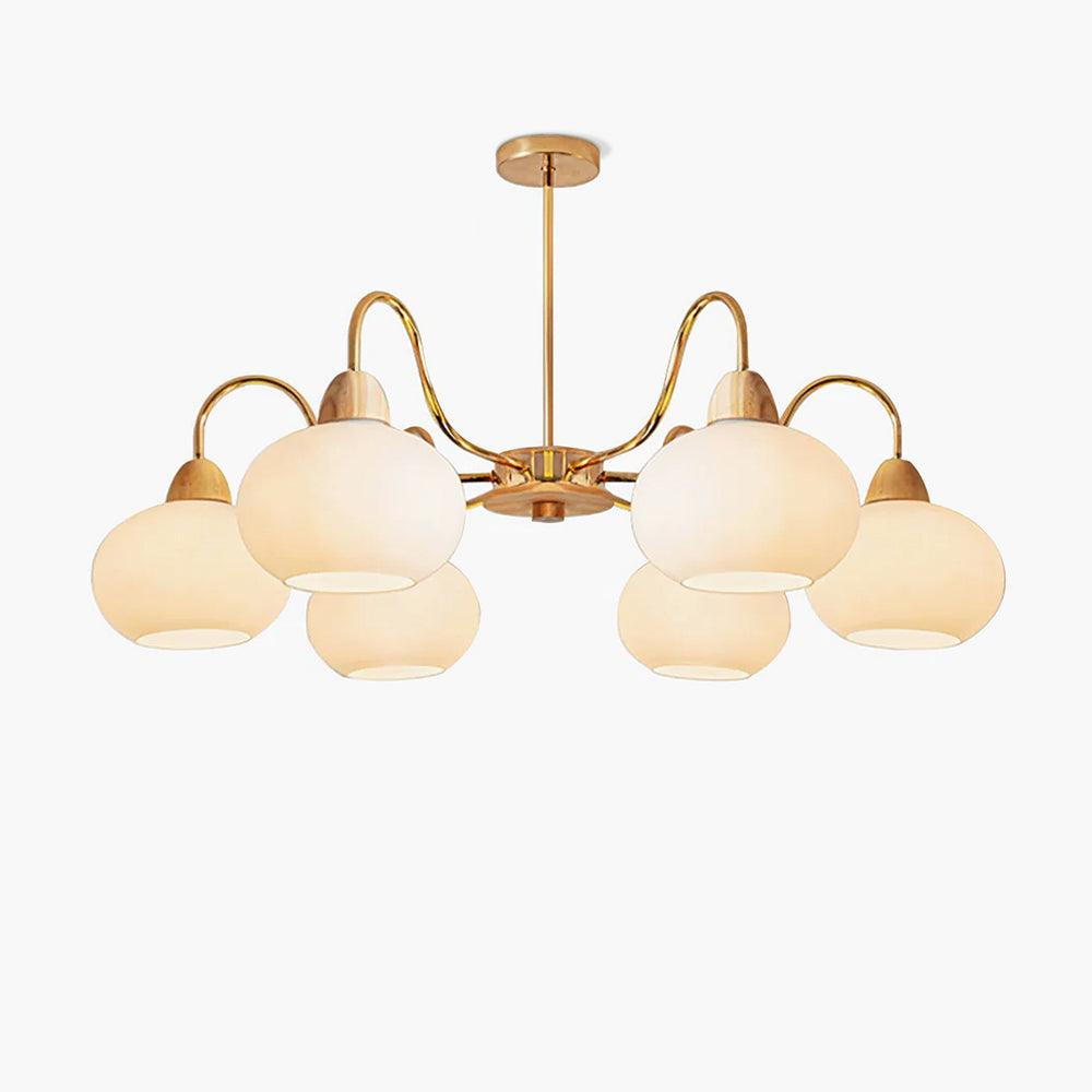 Zevena Glass Chandelier-Neutral Decor