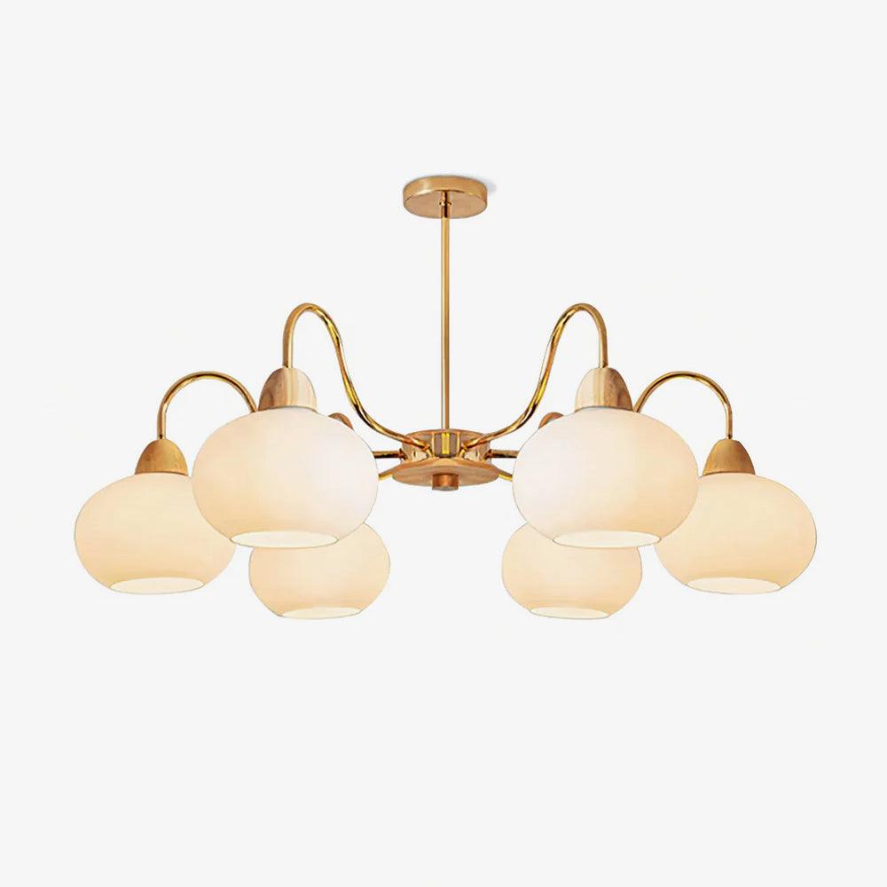Zevena Glass Chandelier-Neutral Decor