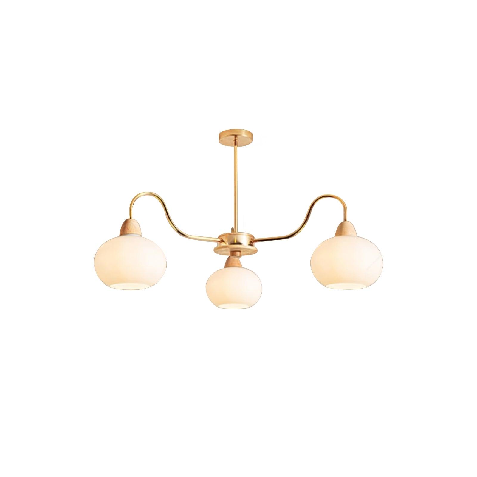 Zevena Glass Chandelier-Neutral Decor