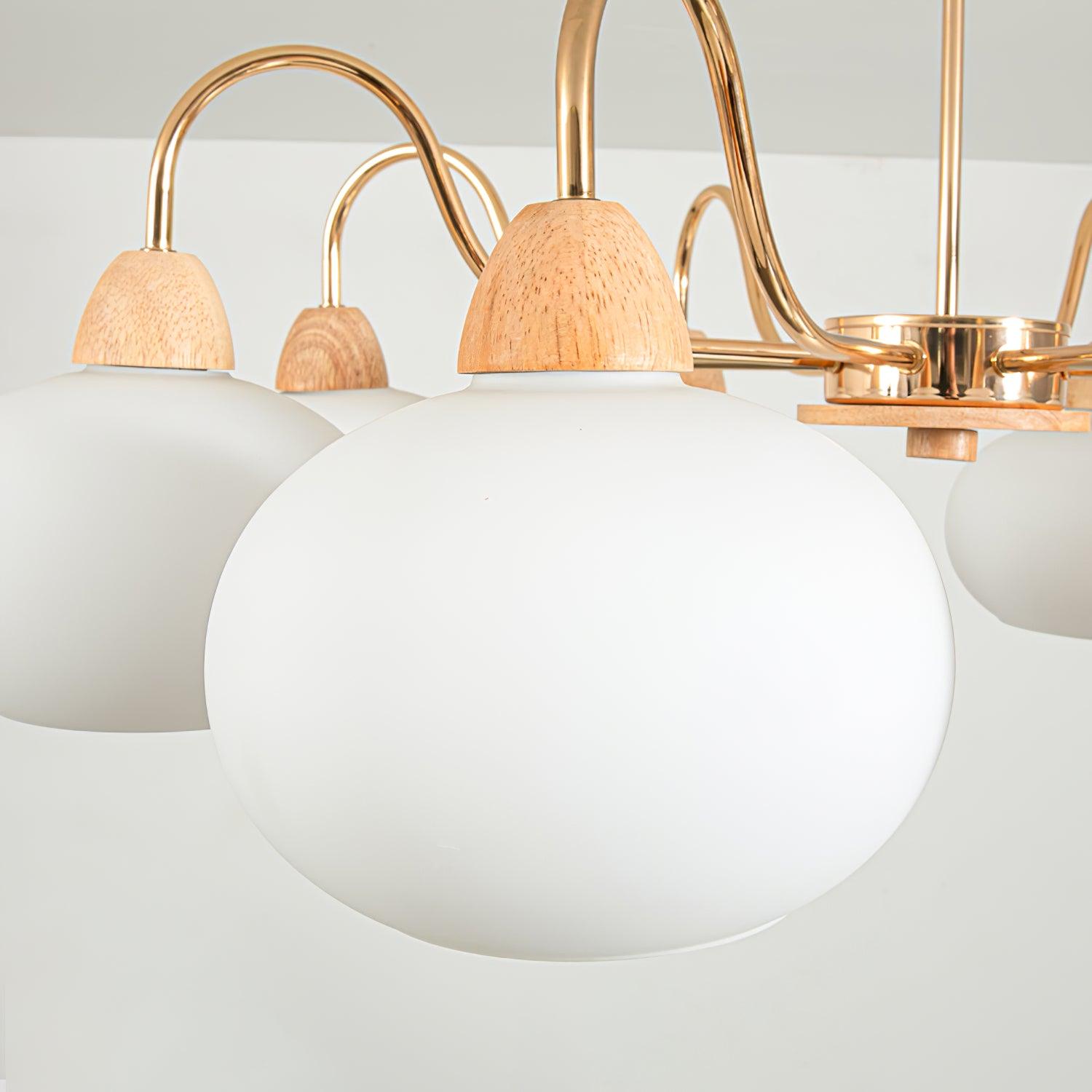 Zevena Glass Chandelier-Neutral Decor