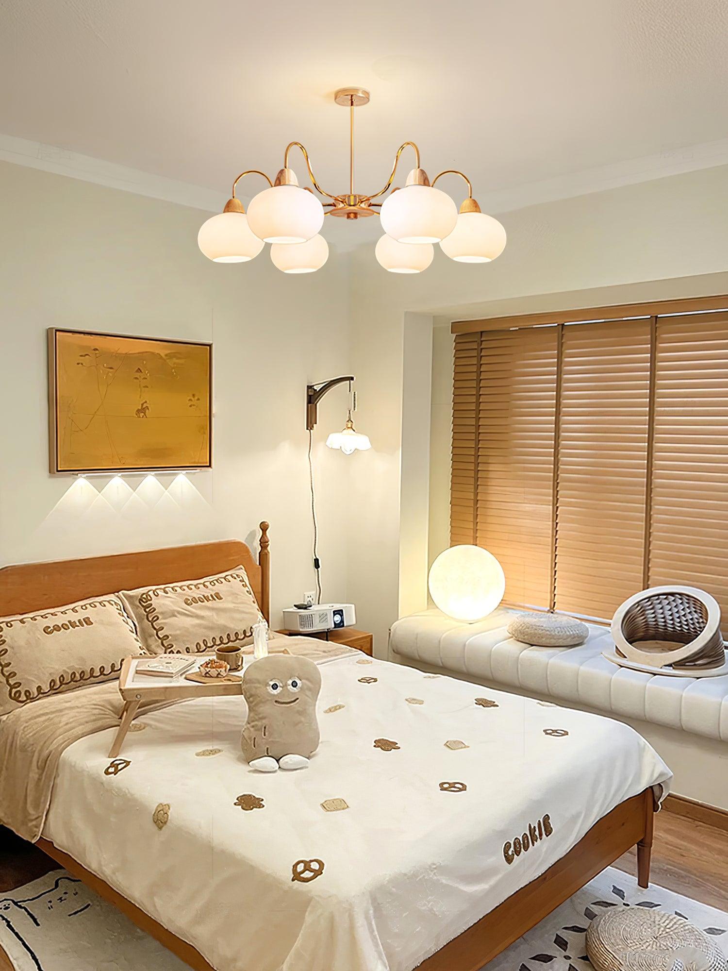Zevena Glass Chandelier-Neutral Decor