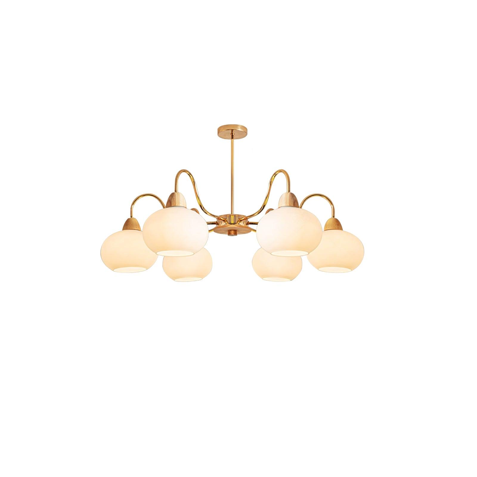 Zevena Glass Chandelier-Neutral Decor