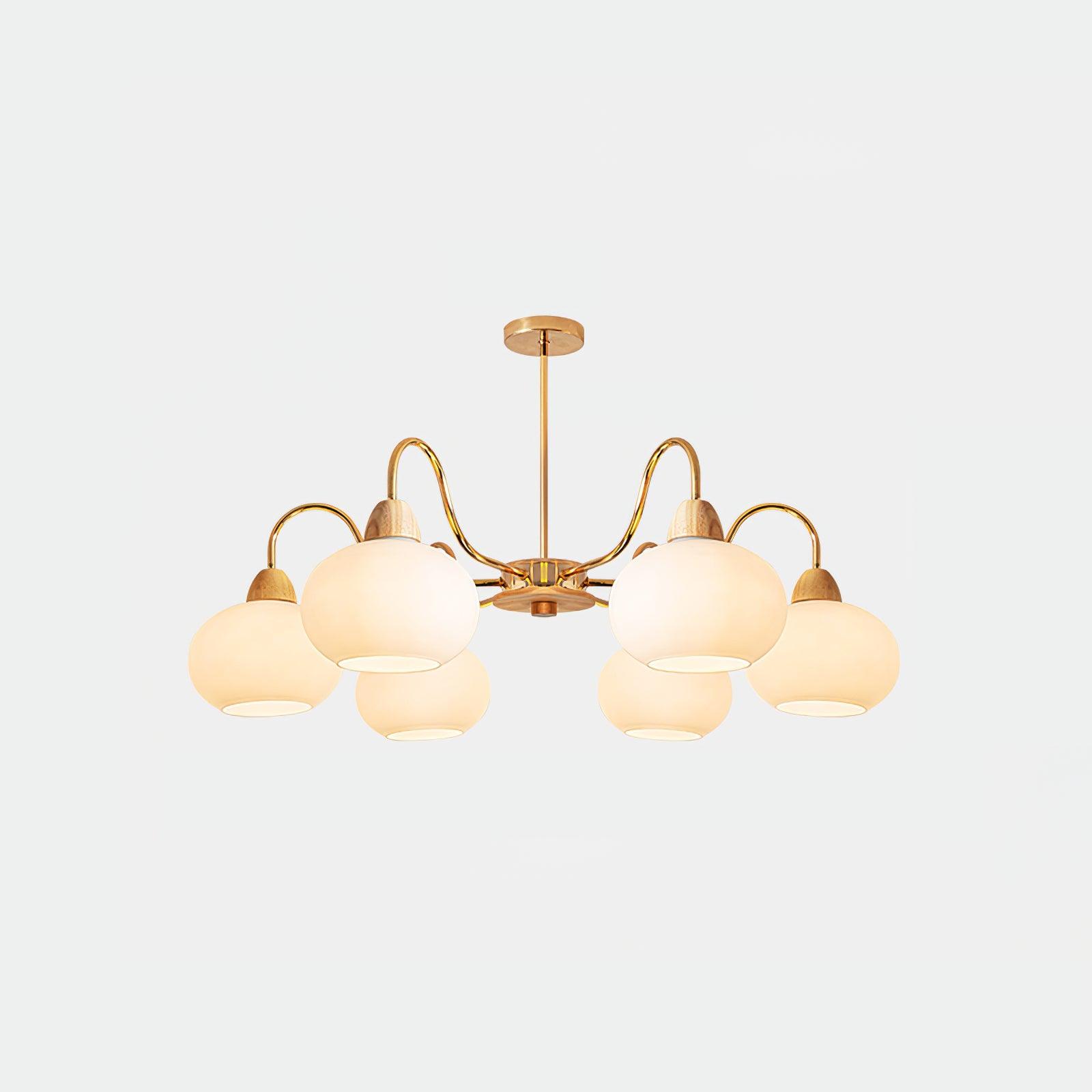 Zevena Glass Chandelier-Neutral Decor
